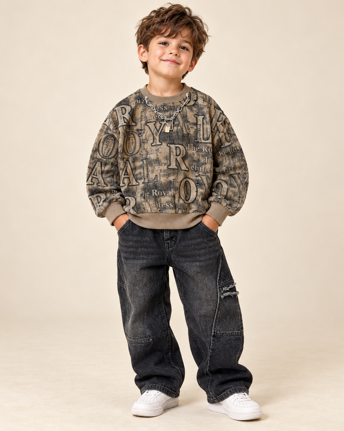 Everyday Crewneck Graphic Cotton T-Shirt for Kids | Ages 3–8