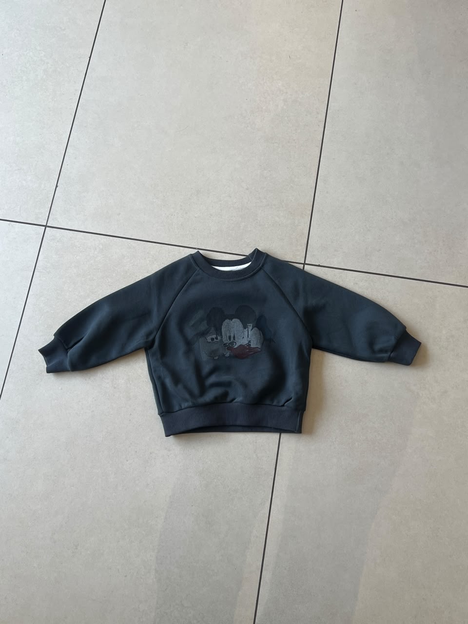 Navy Mickey and Pluto Vintage Graphic Sweatshirt for Kids | Ages 2-5