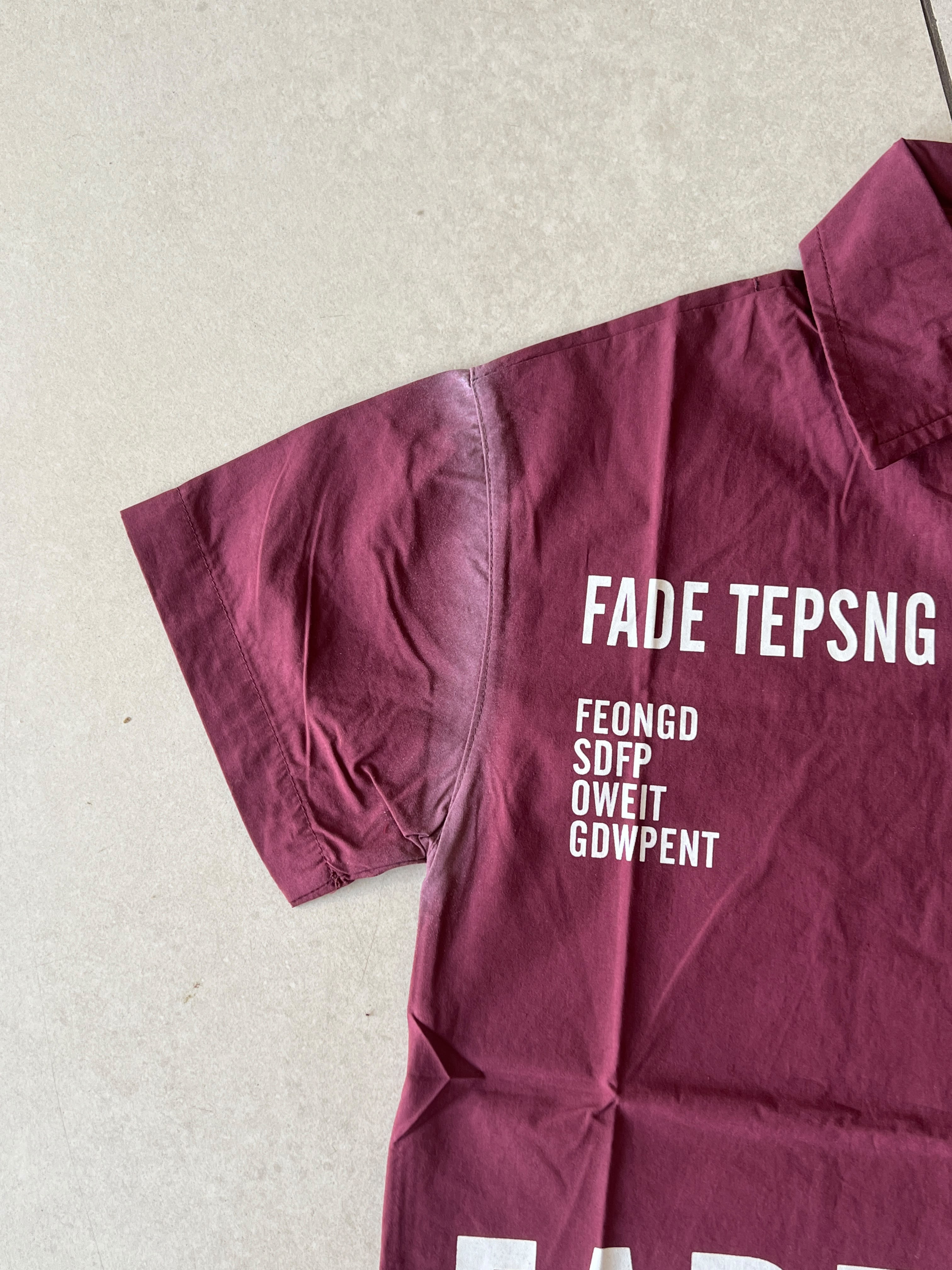 FADE TEPSNG Graphic Shirt for Boys | Wine Button-Down | Ages 3-8
