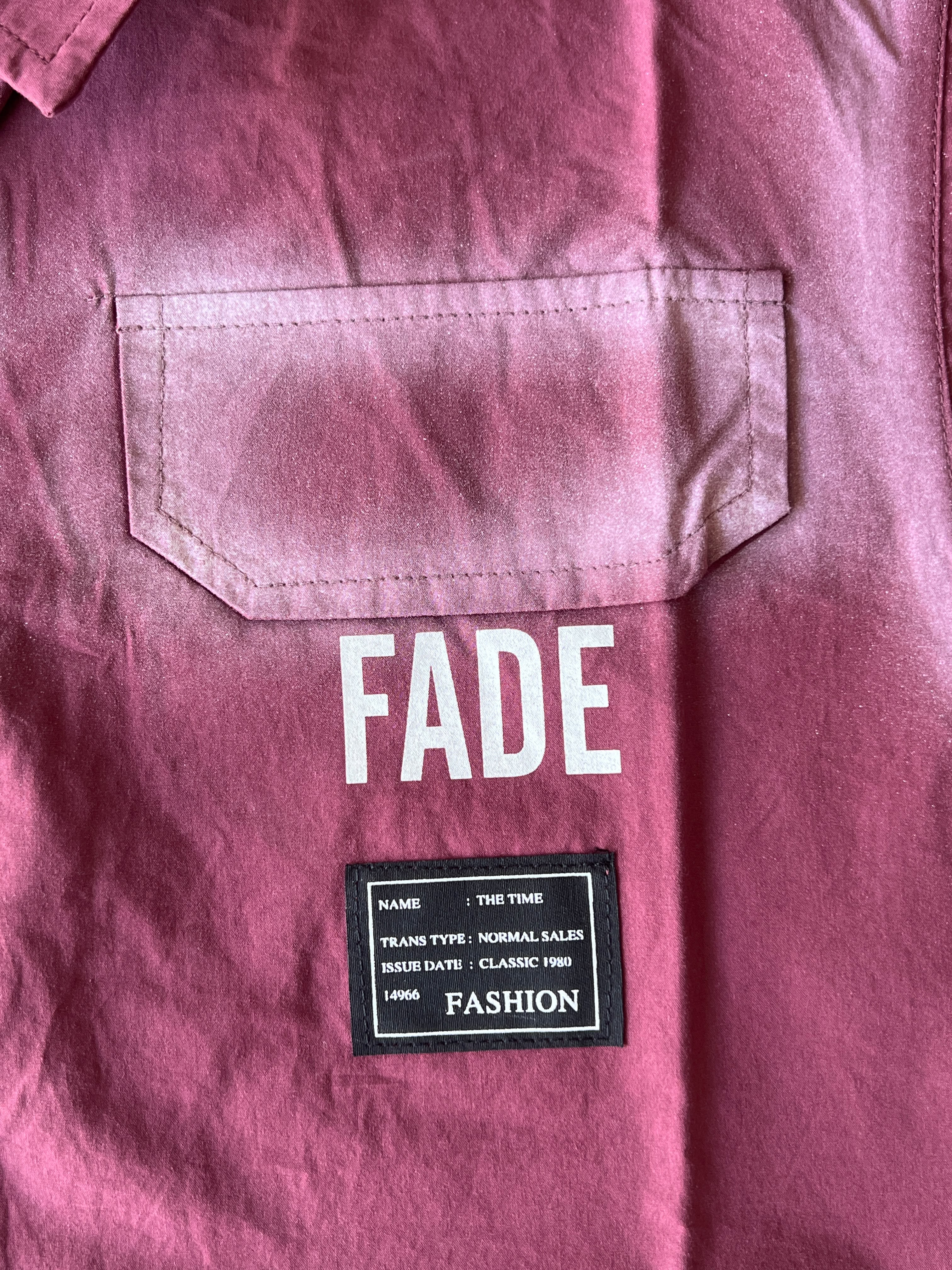 FADE TEPSNG Graphic Shirt for Boys | Wine Button-Down | Ages 3-8