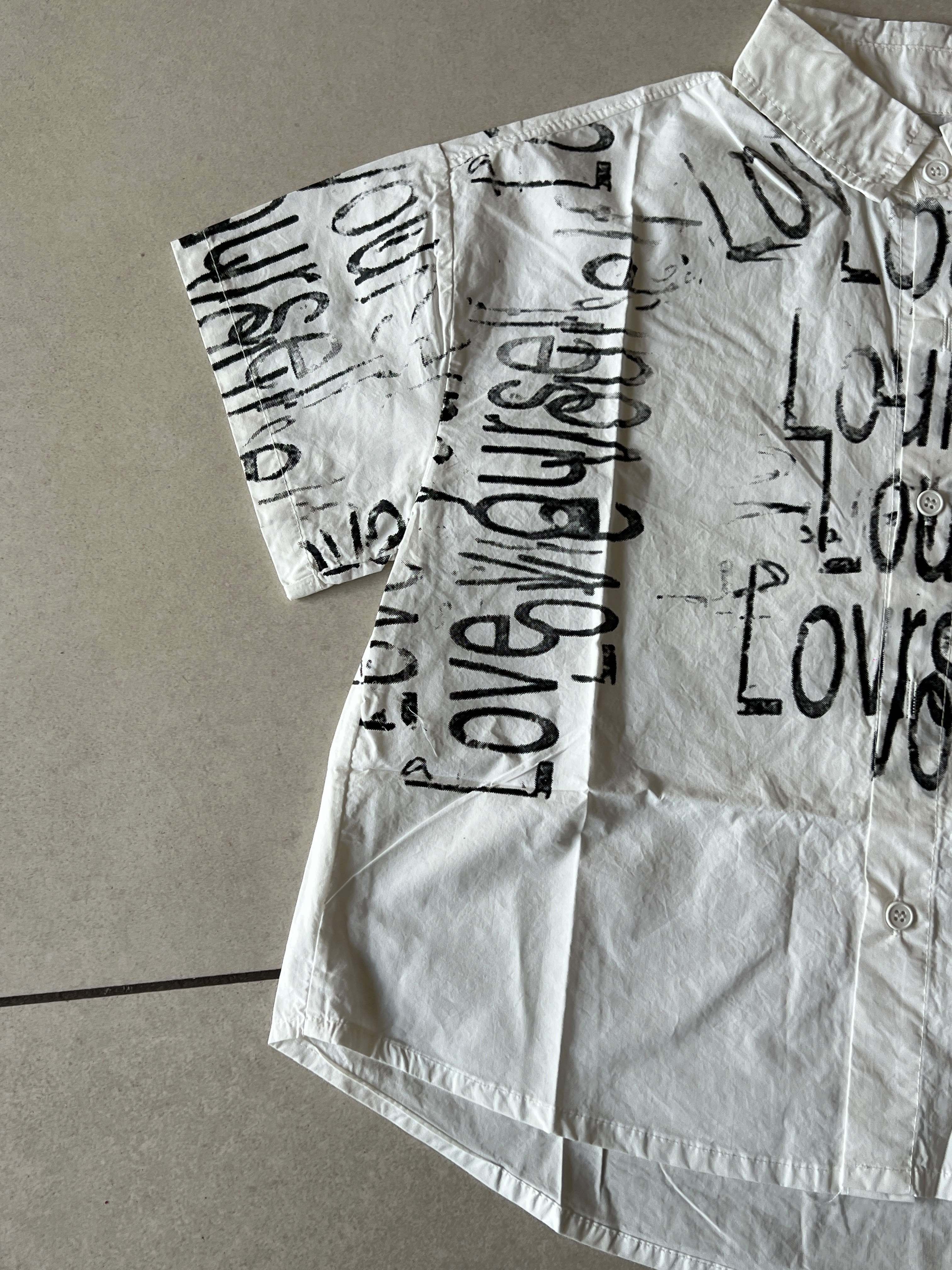 Love Yourself Printed Shirt for Boys | All-Over Script | Ages 3-8