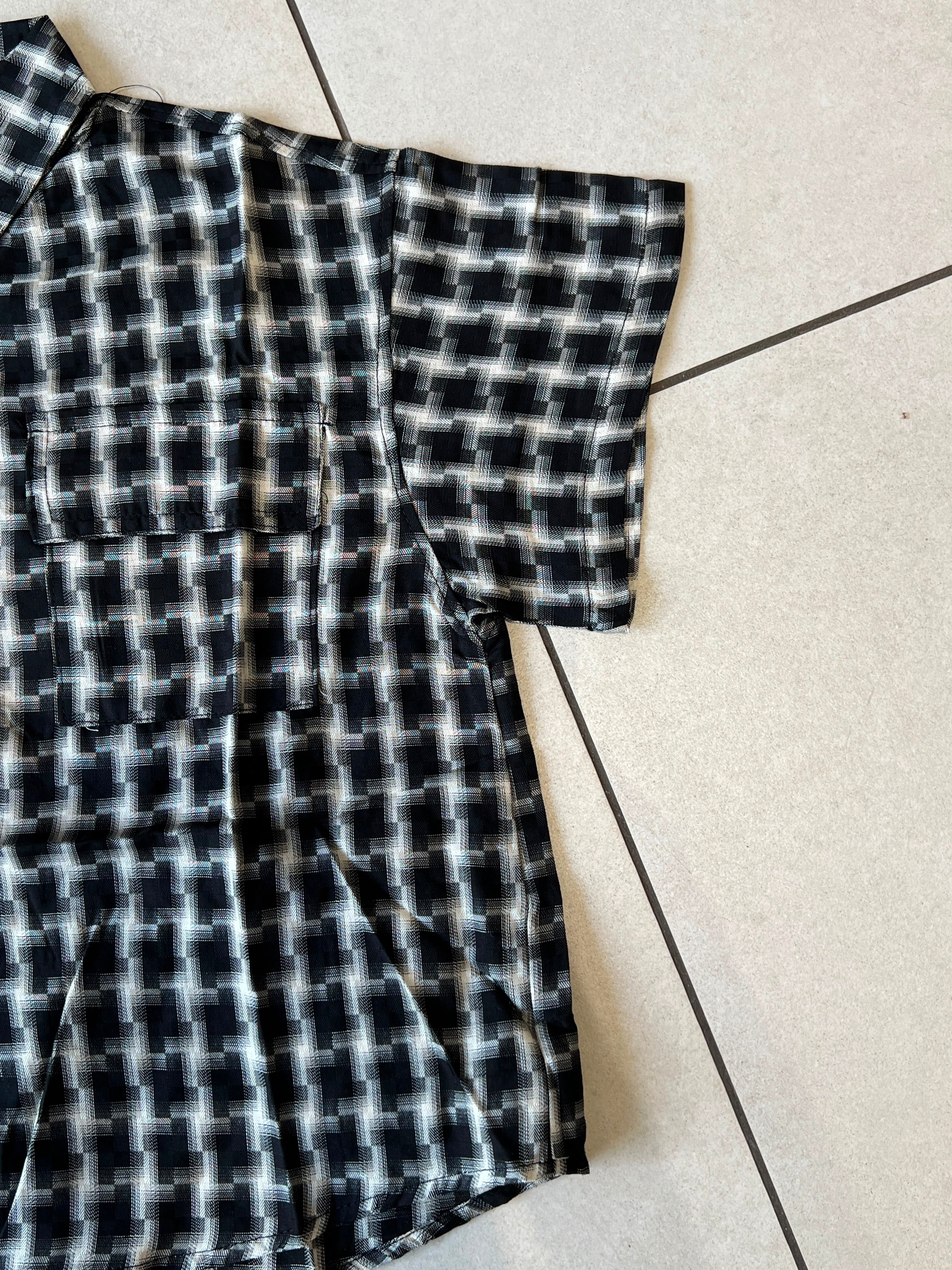 Monochrome Plaid Short-Sleeve Shirt for Boys | Classic Check | Ages 3-8