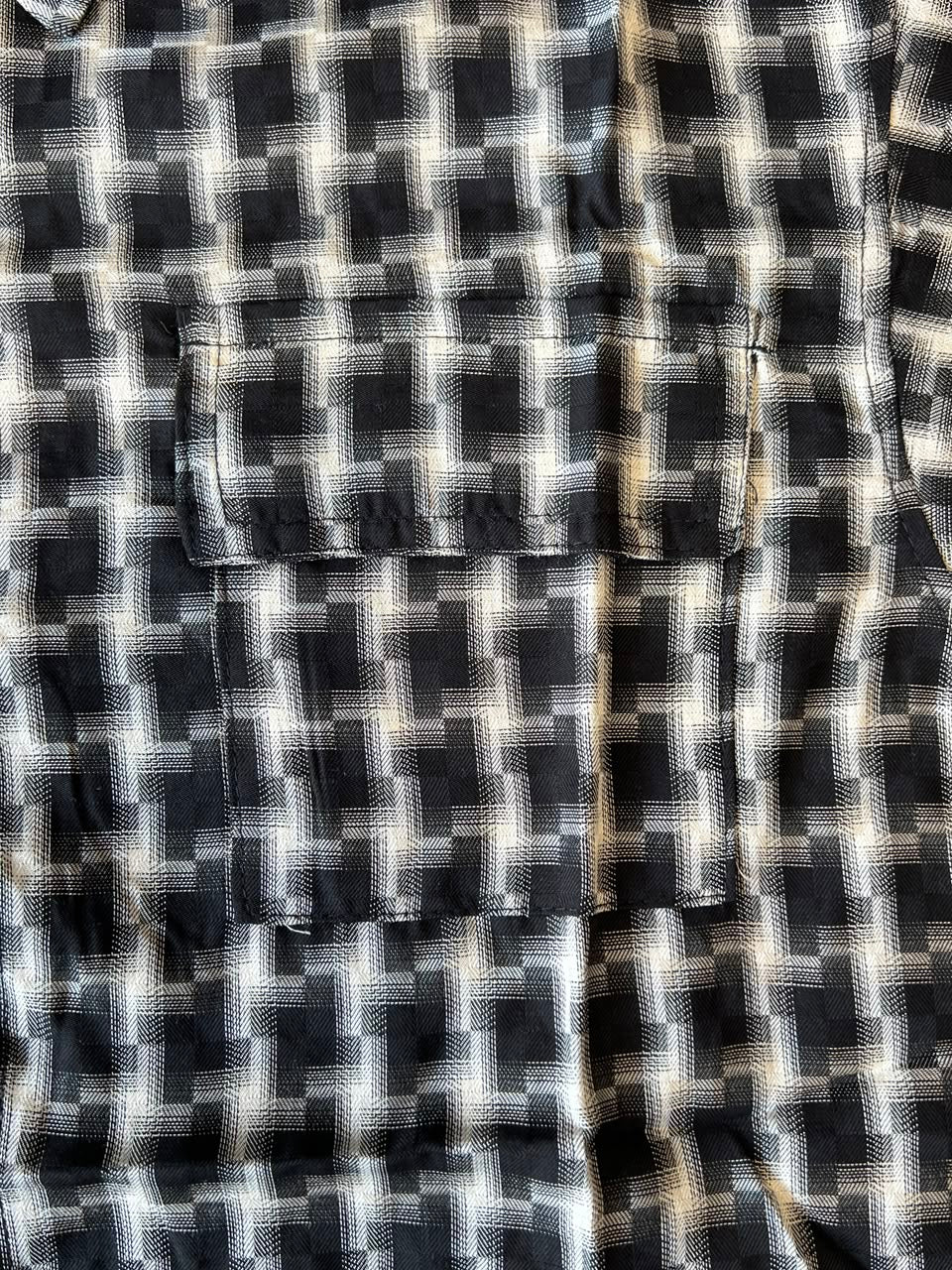 Monochrome Plaid Short-Sleeve Shirt for Boys | Classic Check | Ages 3-8