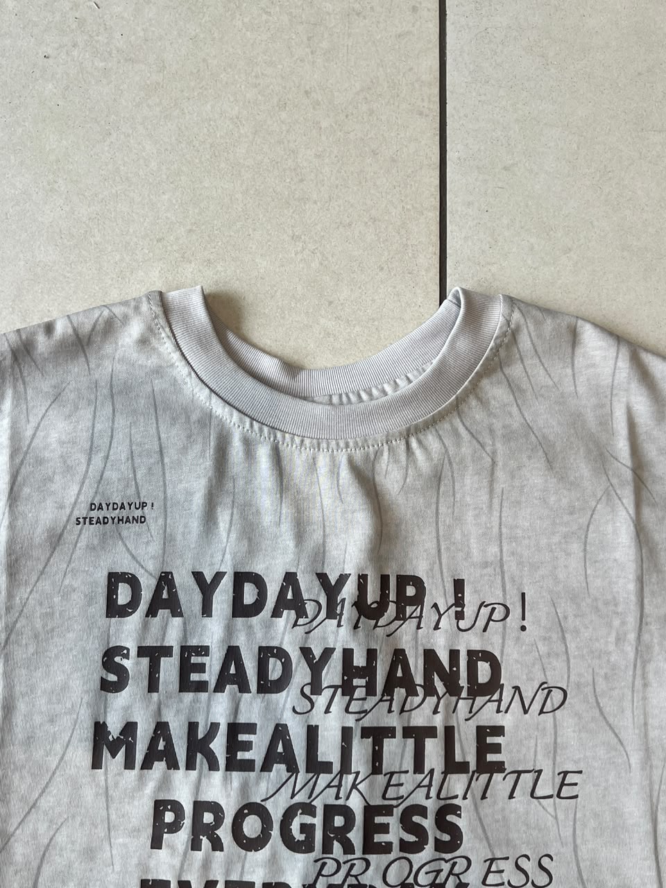 Everyday Crewneck Graphic Cotton T-Shirt for Kids | Ages 3–6, front view, aataa kidd