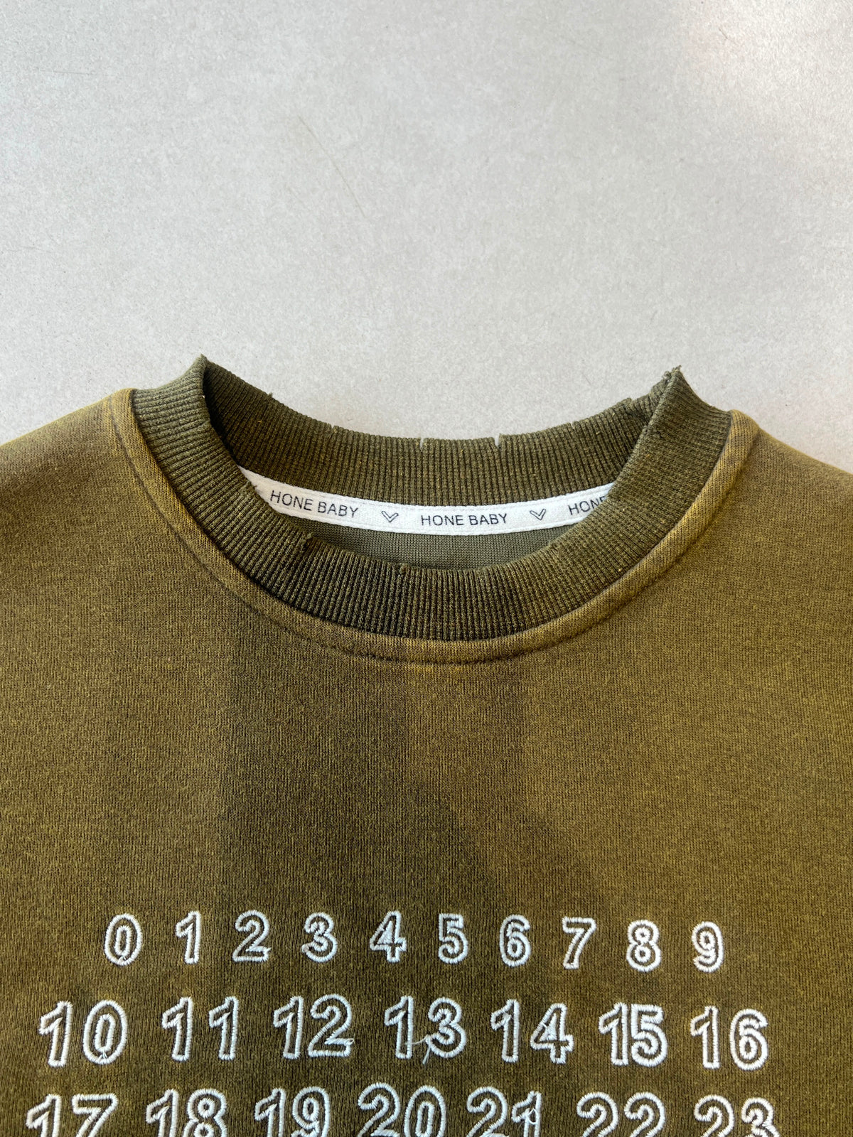 Everyday Crewneck Graphic Cotton T-Shirt for Kids | Ages 3–7, close-up texture, aataa kidd