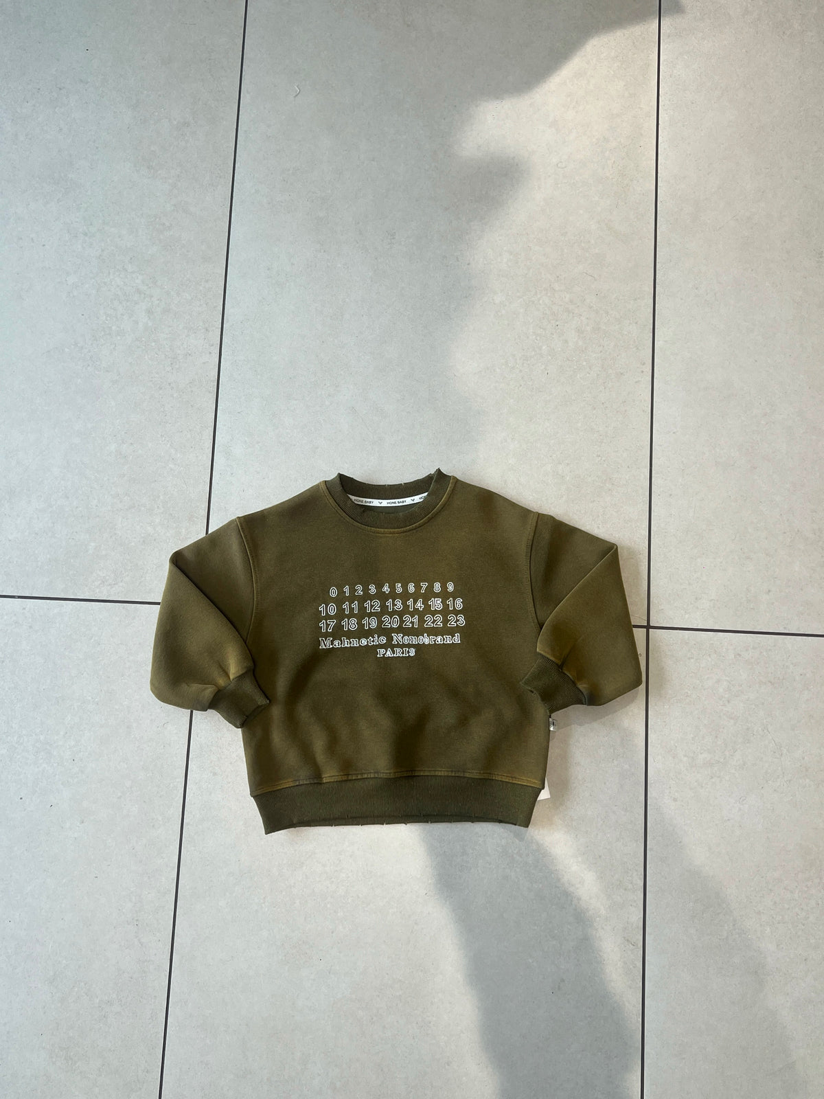 Everyday Crewneck Graphic Cotton T-Shirt for Kids | Ages 3–7, collar detail, aataa kidd