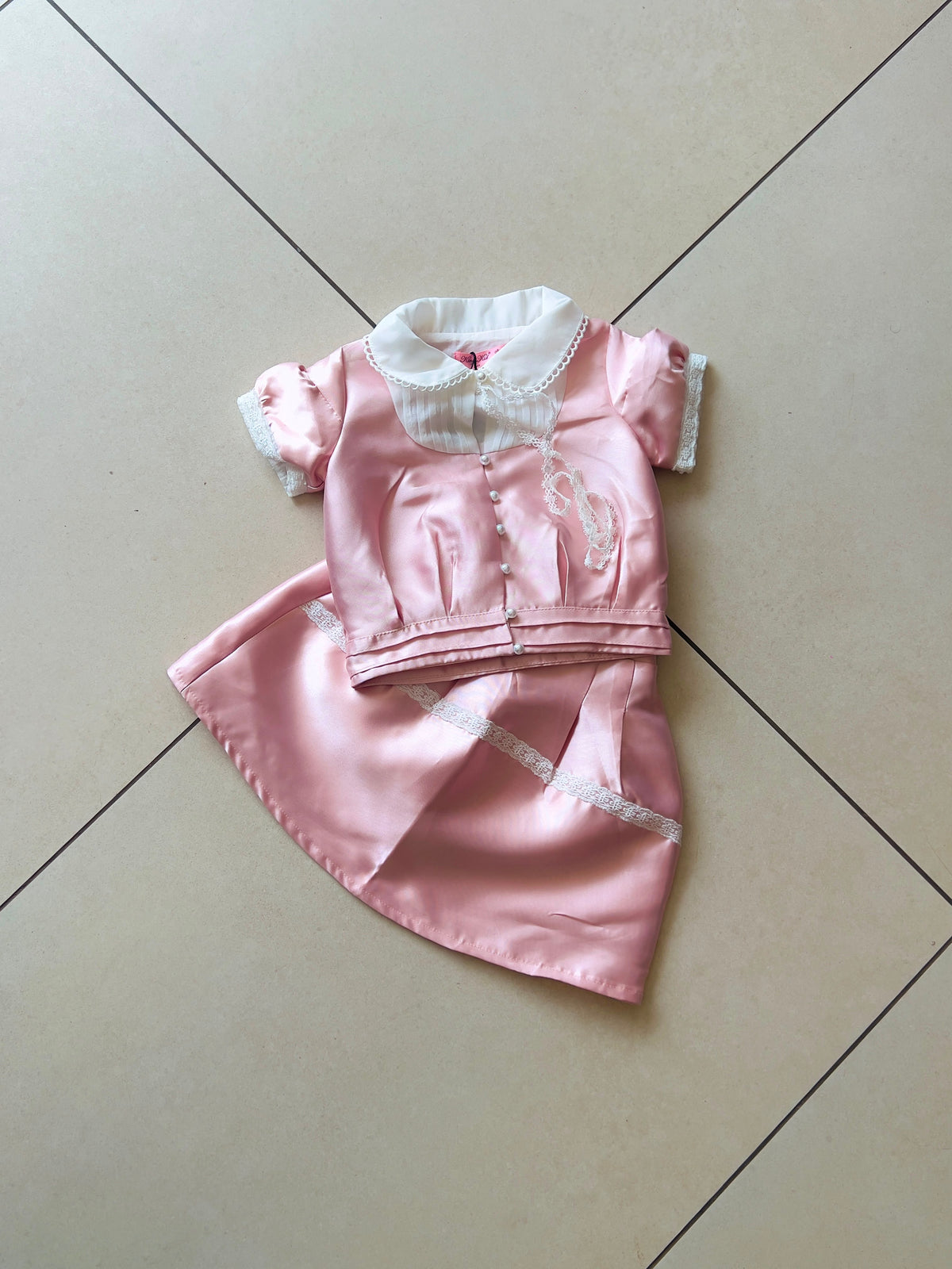 Coordinated Top and Bottom Casual Set for Girls | Ages 2–8, view 14, aataa kidd