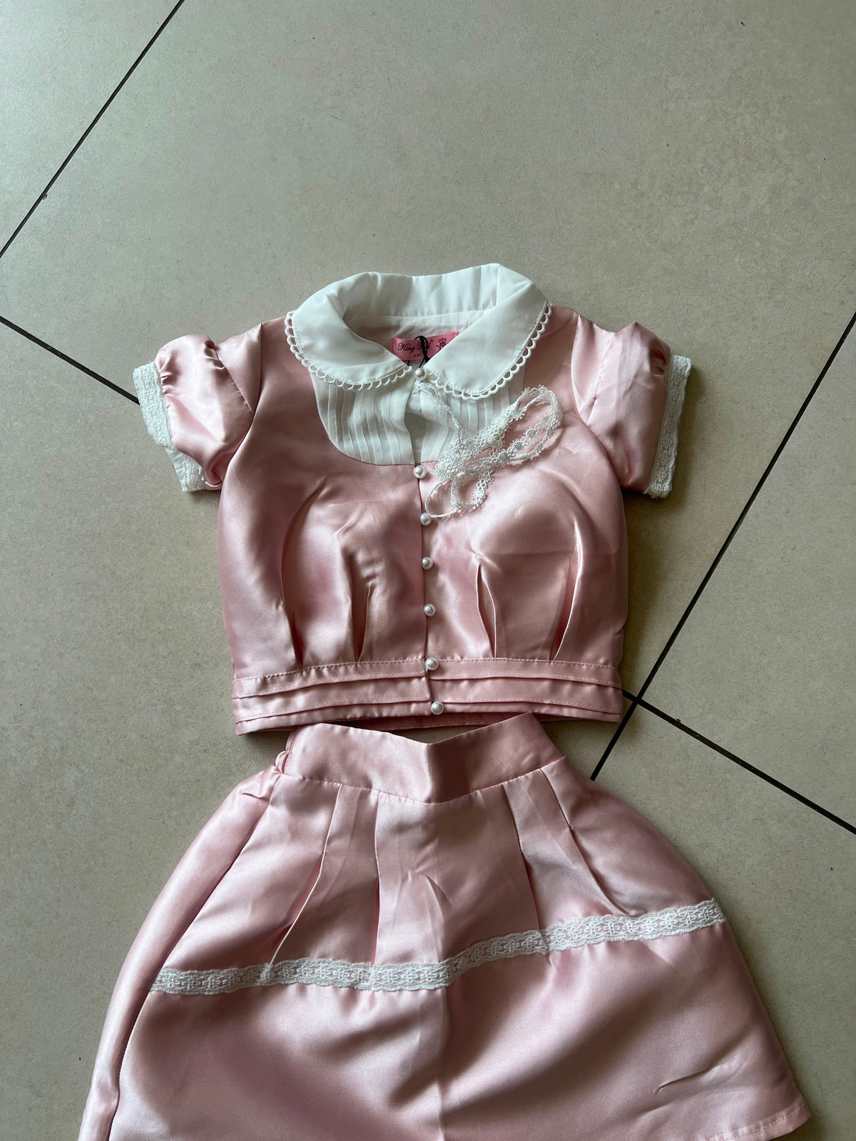 Coordinated Top and Bottom Casual Set for Girls | Ages 2–8, view 12, aataa kidd