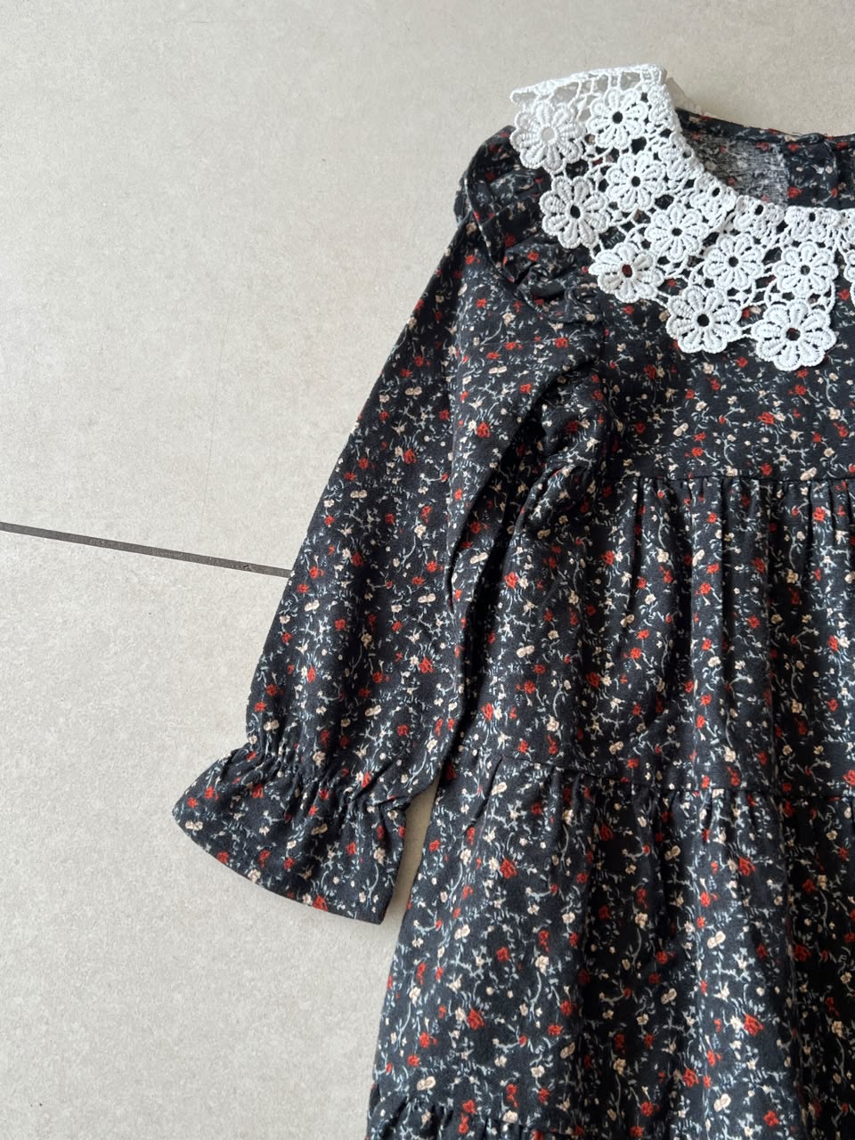 Casual Cotton Tiered Frock for Girls | Ages 3–7, front view, aataa kidd