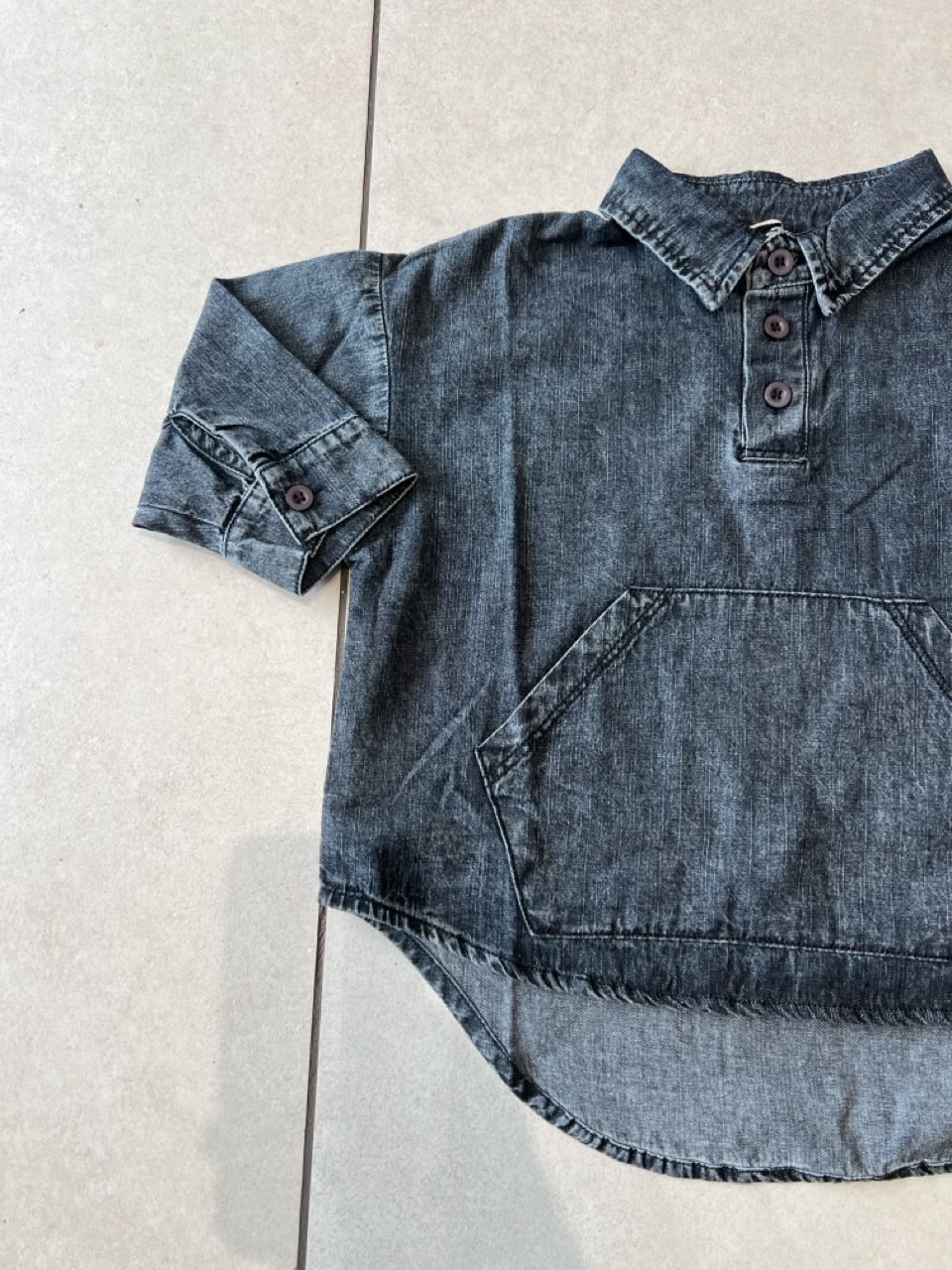 Classic Button-Down Casual Shirt for Boys | Ages 1–6, back view, aataa kidd