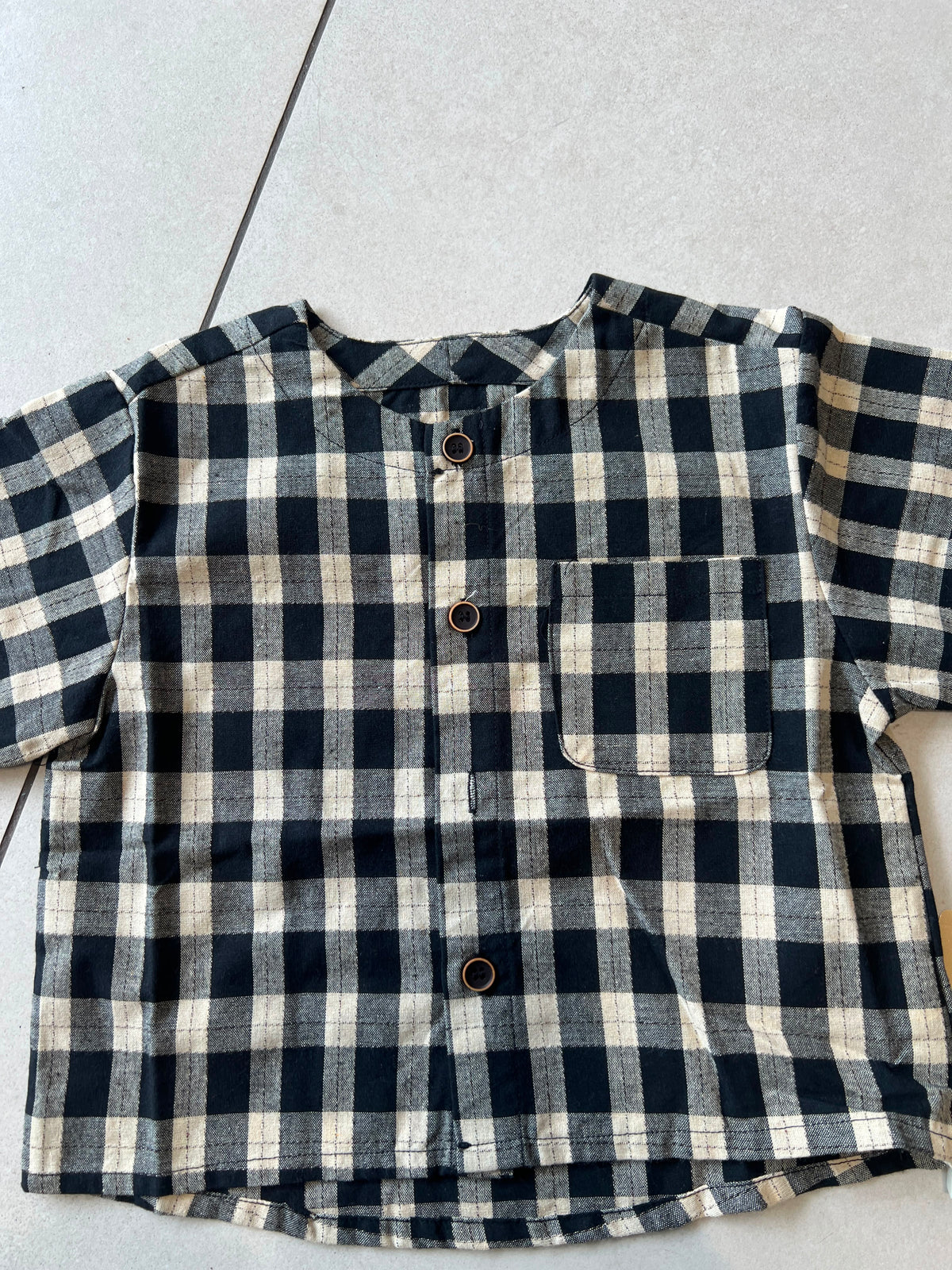 Classic Button-Down Casual Shirt for Boys | Ages 1–6, cuff detail, aataa kidd