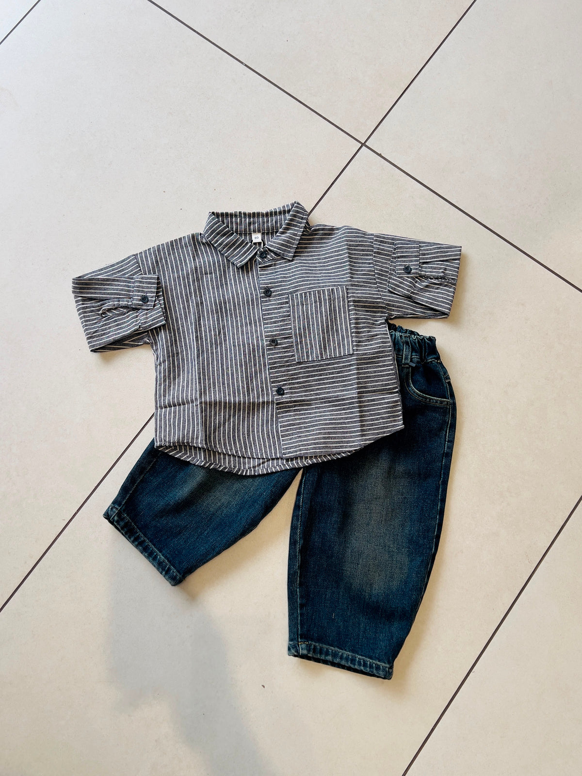 Classic Button-Down Casual Shirt for Boys | Ages 1–6, view 12, aataa kidd