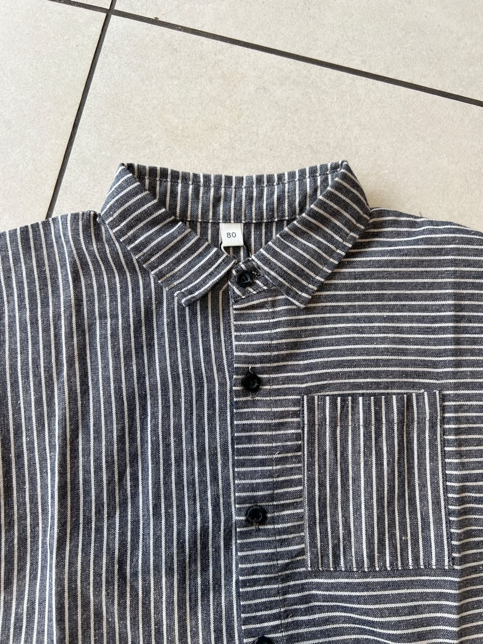Classic Button-Down Casual Shirt for Boys | Ages 1–6, back view, aataa kidd