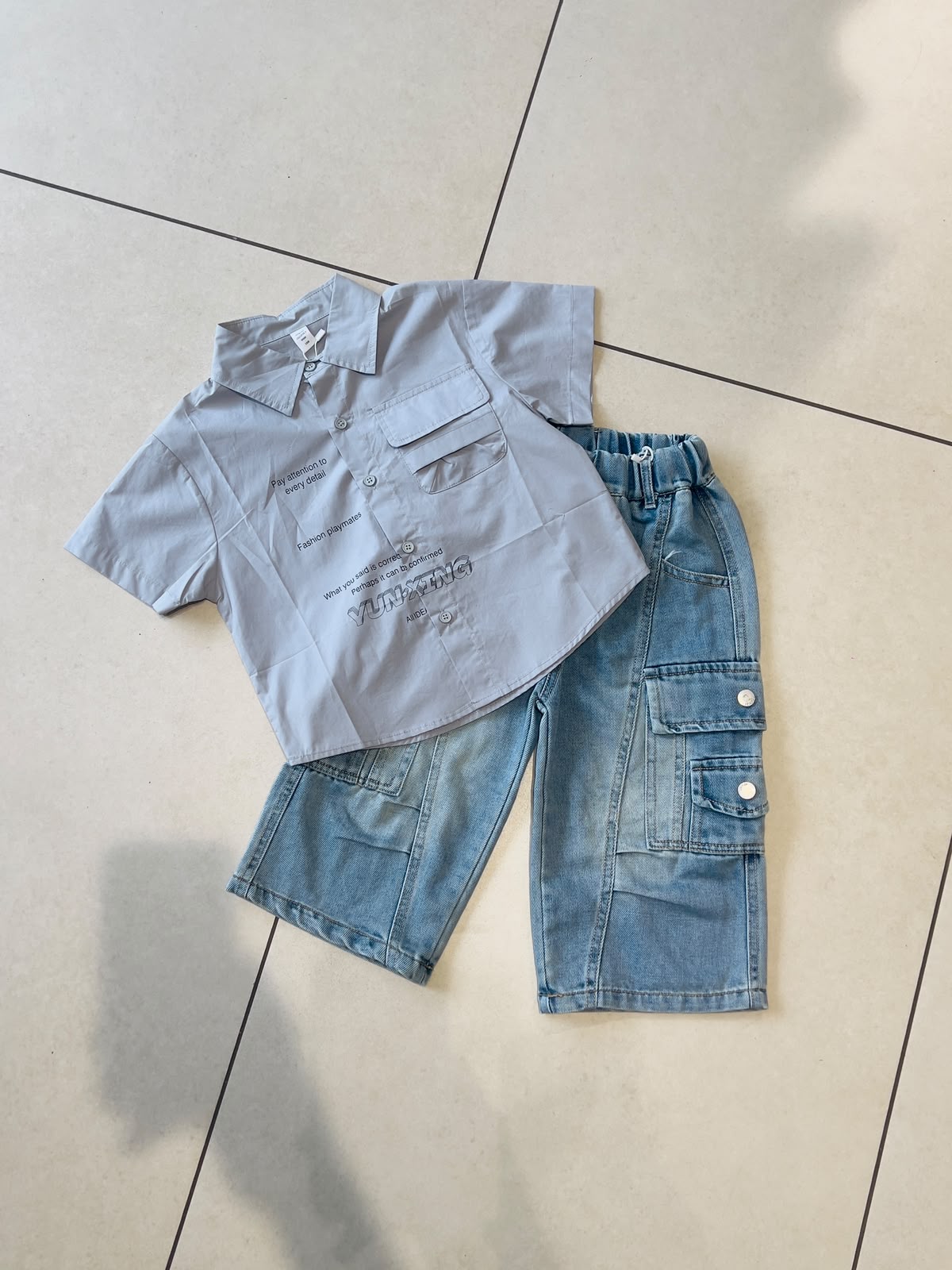 Classic Button-Down Casual Shirt for Boys | Ages 2–4, cuff detail, aataa kidd