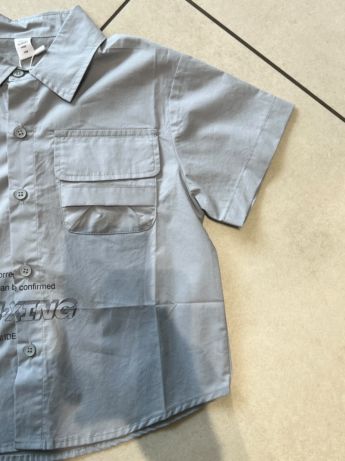 Classic Button-Down Casual Shirt for Boys | Ages 2–4, back view, aataa kidd