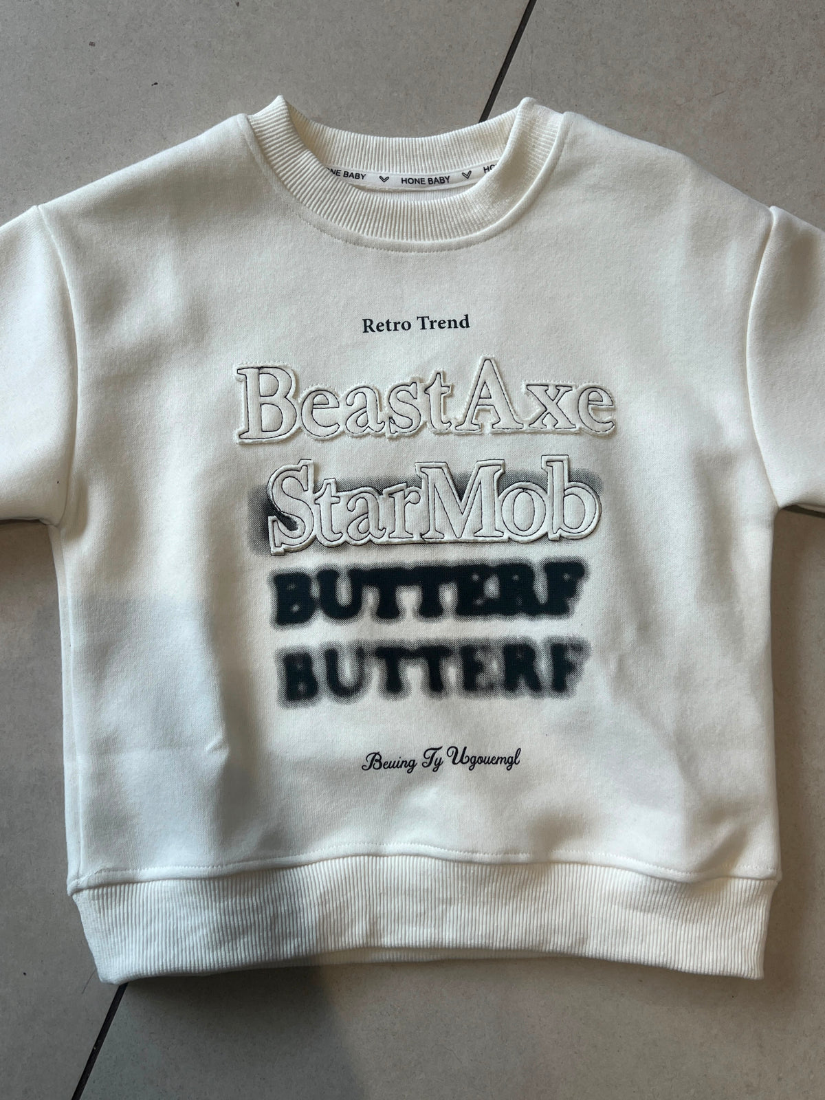 Everyday Crewneck Graphic Cotton T-Shirt for Kids | Ages 3–7, hem detail, aataa kidd