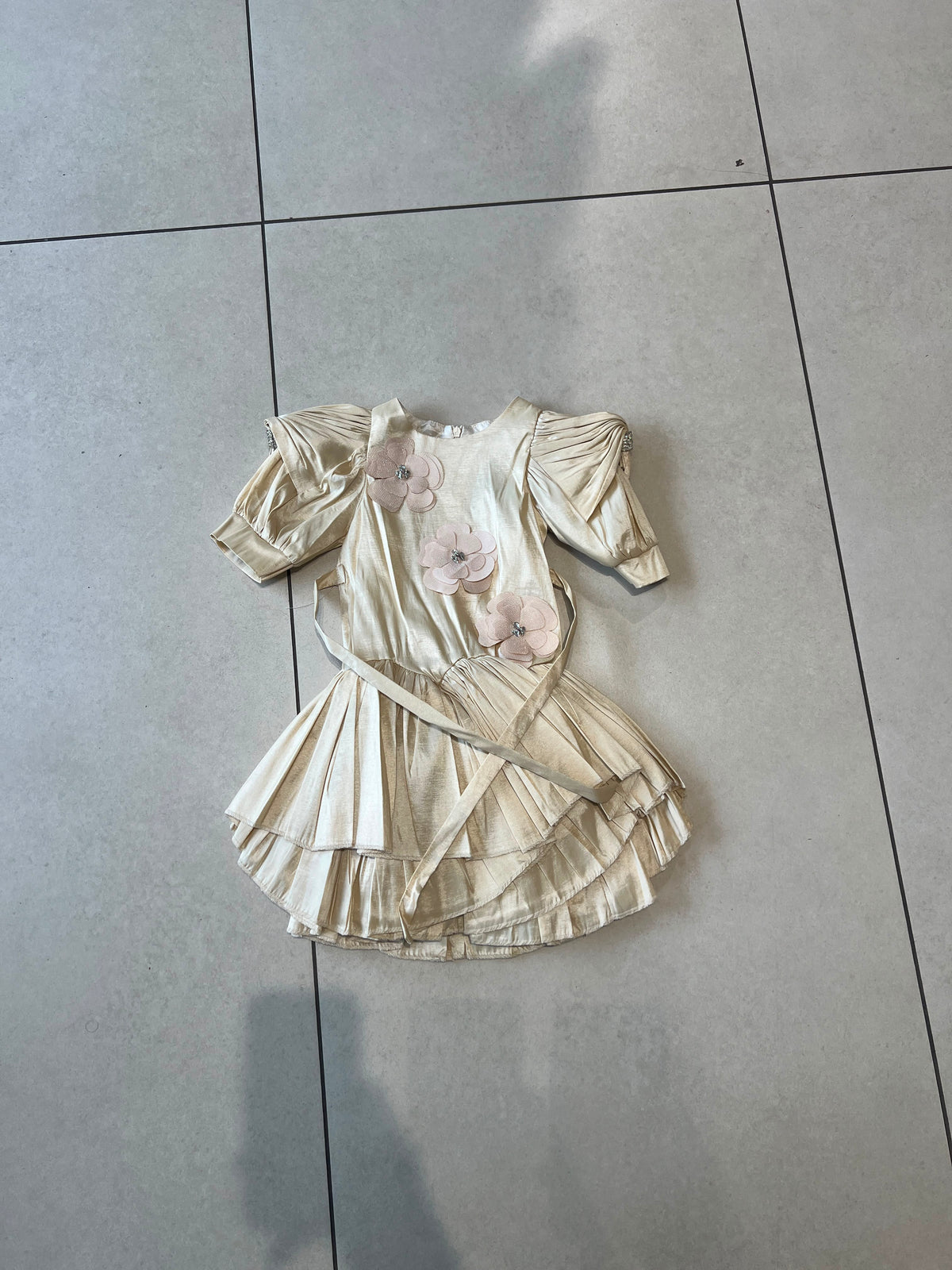 Floral Lace Party Dress for Girls | Ages 2–8, view 14, aataa kidd