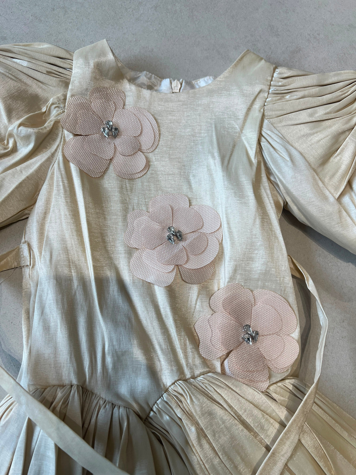 Floral Lace Party Dress for Girls | Ages 2–8, view 12, aataa kidd