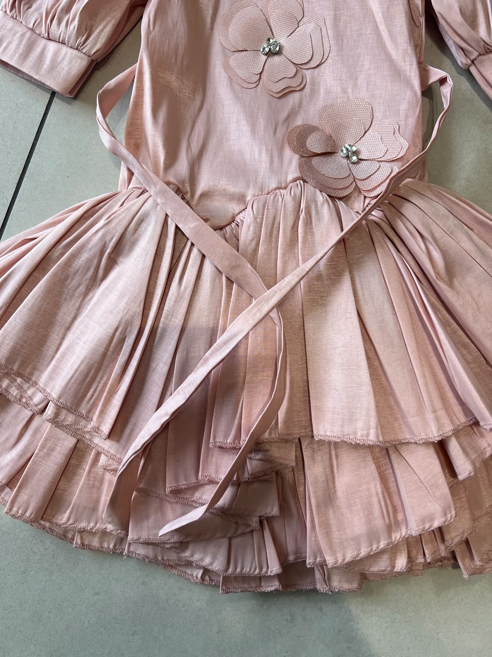Floral Lace Party Dress for Girls | Ages 2–8, view 29, aataa kidd