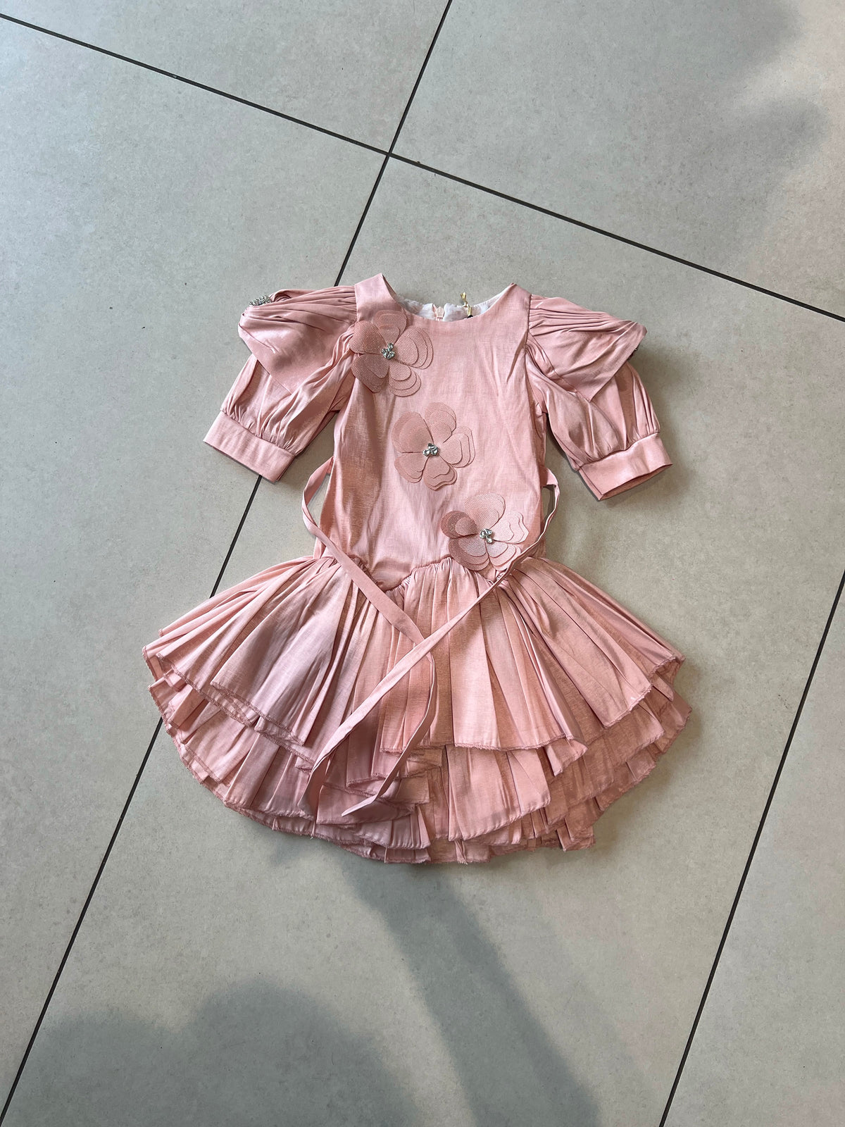 Floral Lace Party Dress for Girls | Ages 2–8, view 36, aataa kidd