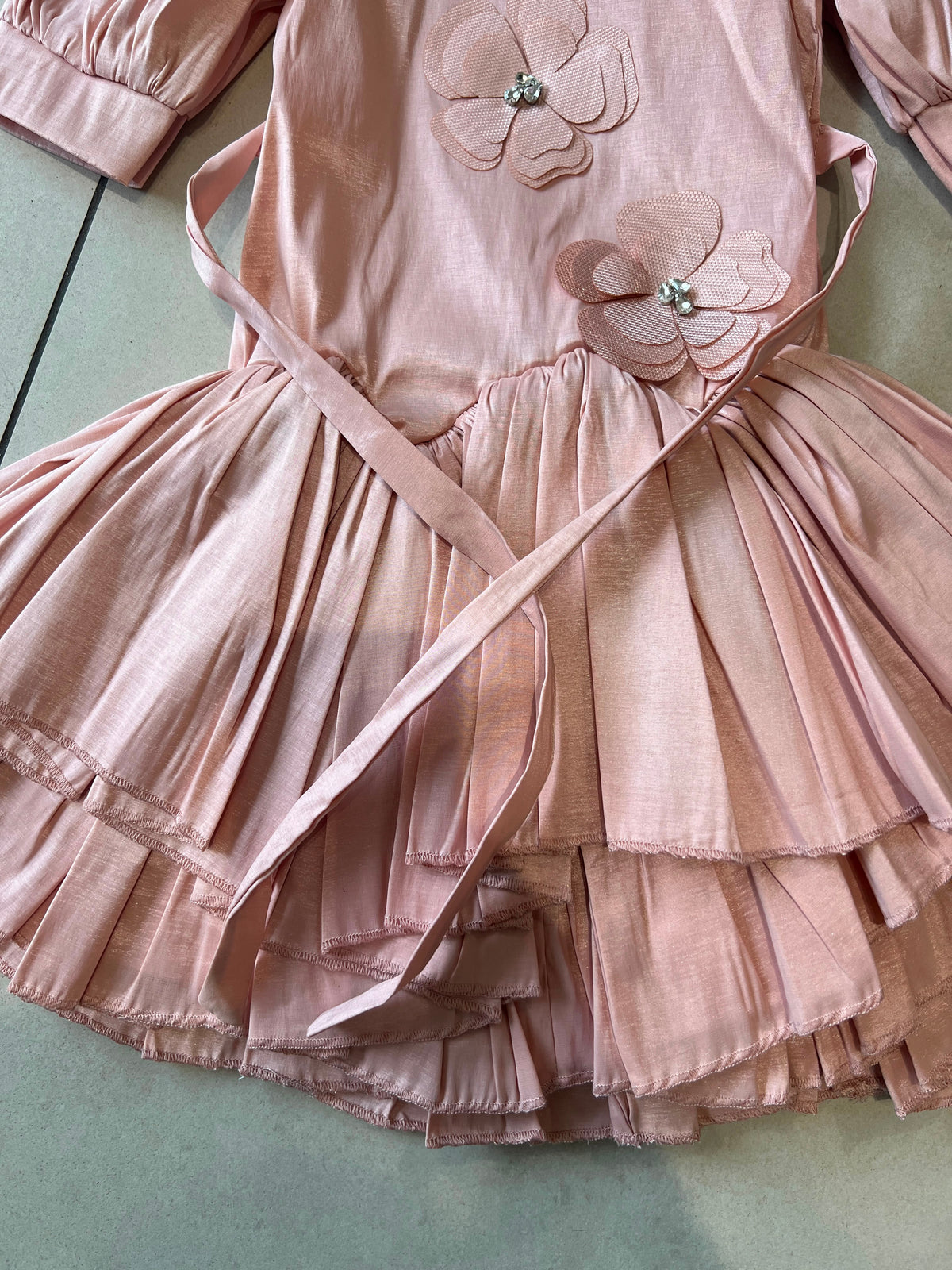 Floral Lace Party Dress for Girls | Ages 2–8, view 35, aataa kidd