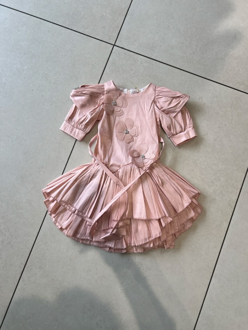 Floral Lace Party Dress for Girls | Ages 2–8, view 30, aataa kidd