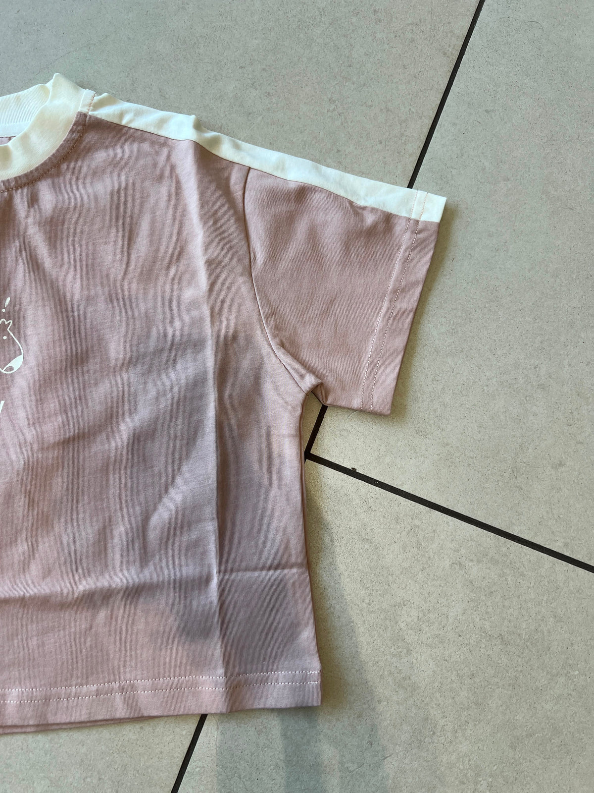 Everyday Crewneck Graphic Cotton T-Shirt for Kids | Ages 2–6, flat lay, aataa kidd