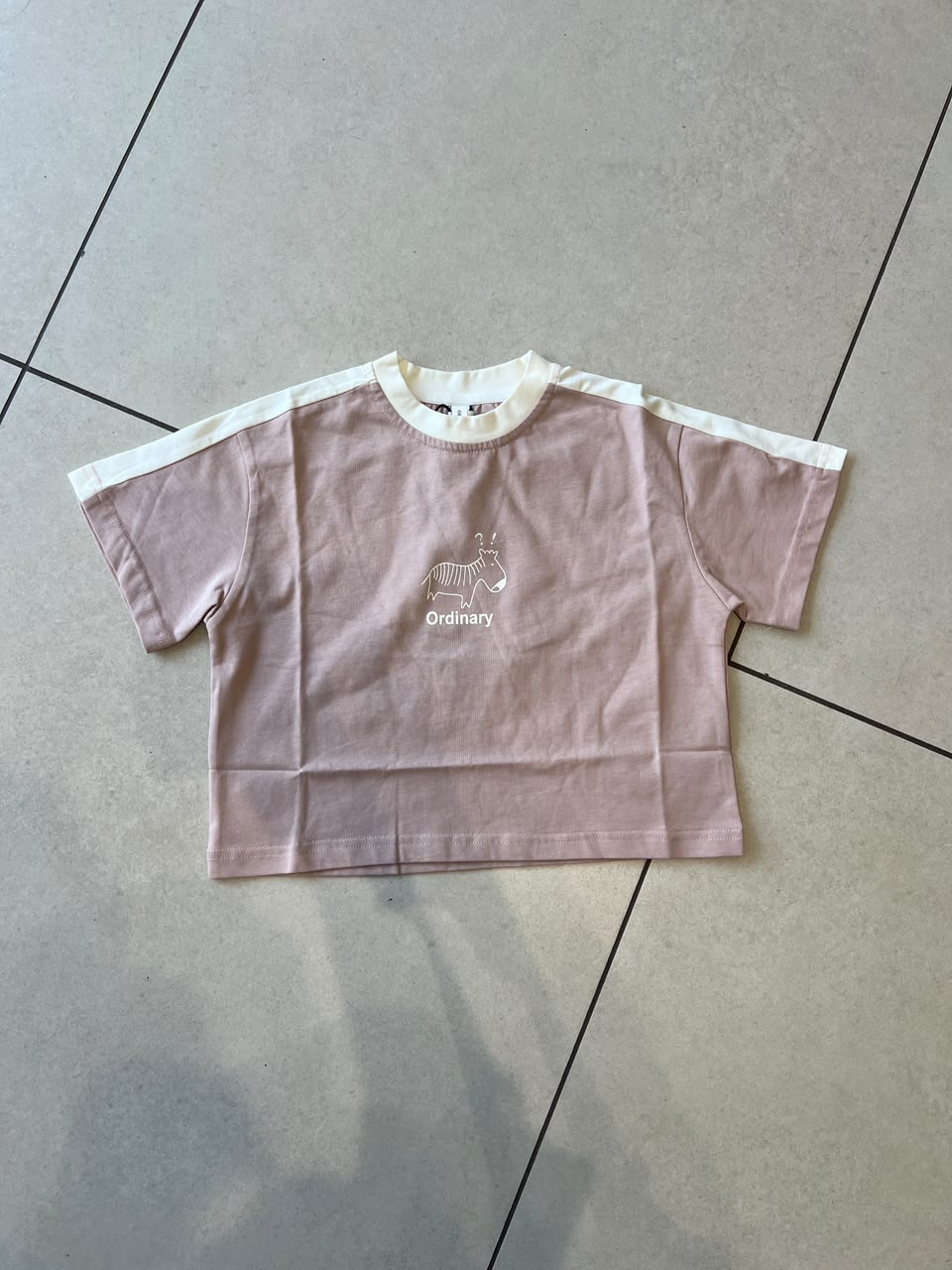 Everyday Crewneck Graphic Cotton T-Shirt for Kids | Ages 2–6, detail view, aataa kidd