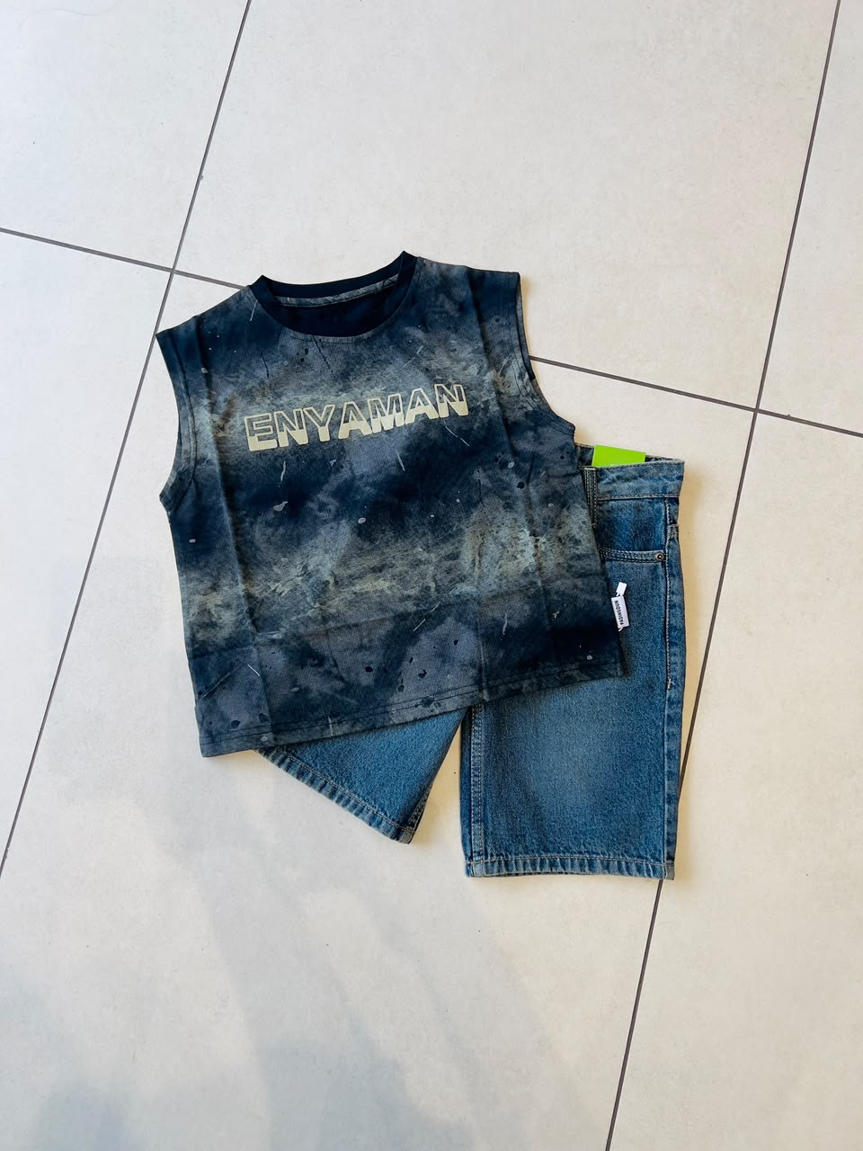 Everyday Crewneck Graphic Cotton T-Shirt for Kids | Ages 1–55, front view, aataa kidd