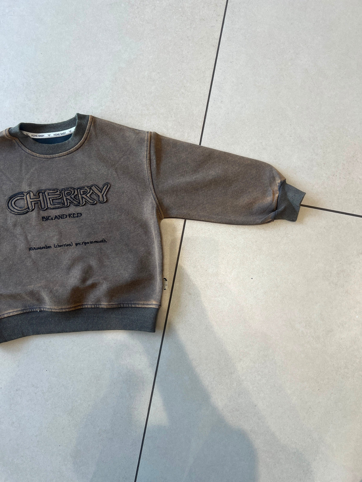 Everyday Crewneck Graphic Cotton T-Shirt for Kids | Ages 3–8, hem detail, aataa kidd