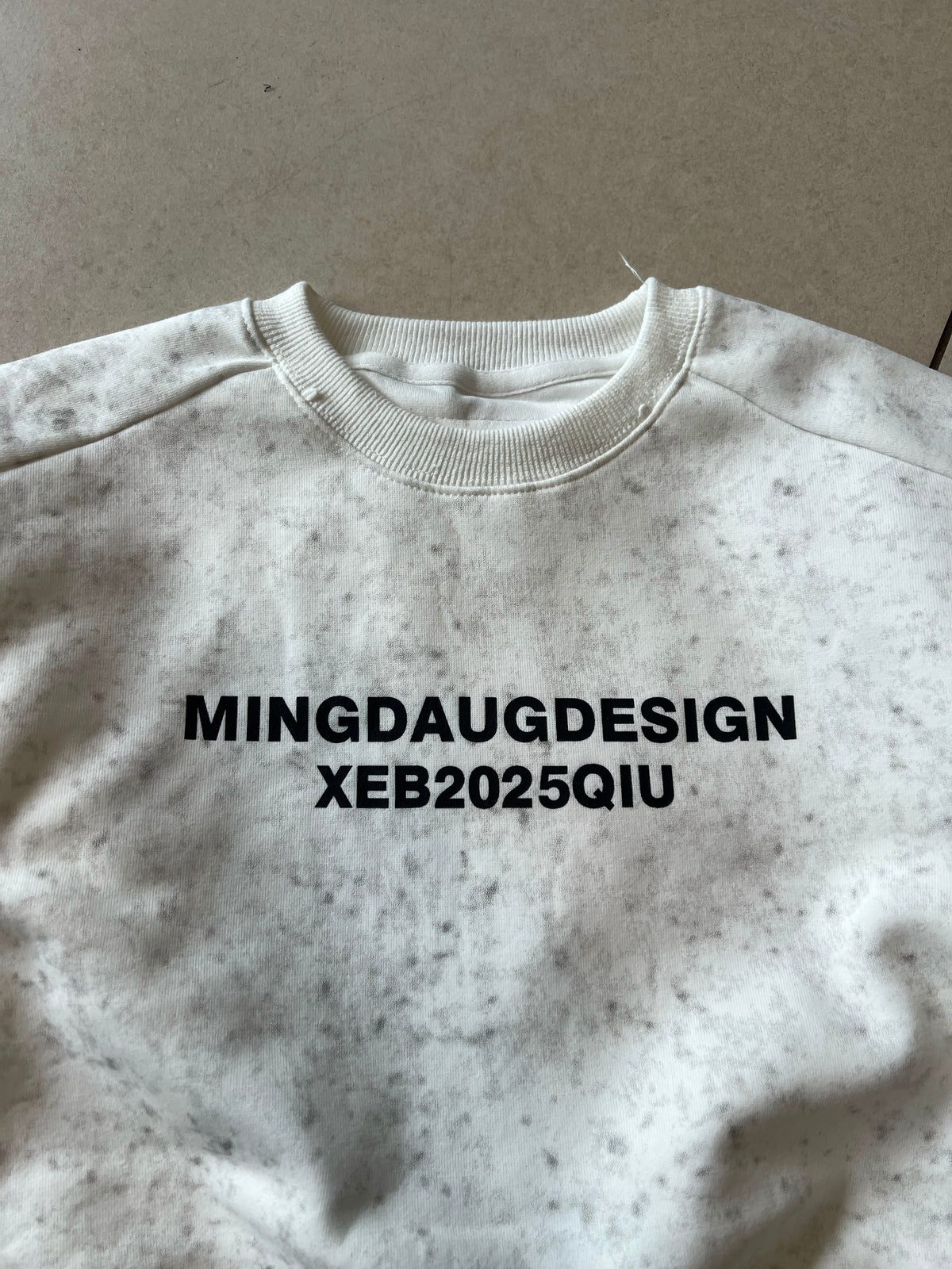 Everyday Crewneck Graphic Cotton T-Shirt for Kids | Ages 3–8, collar detail, aataa kidd