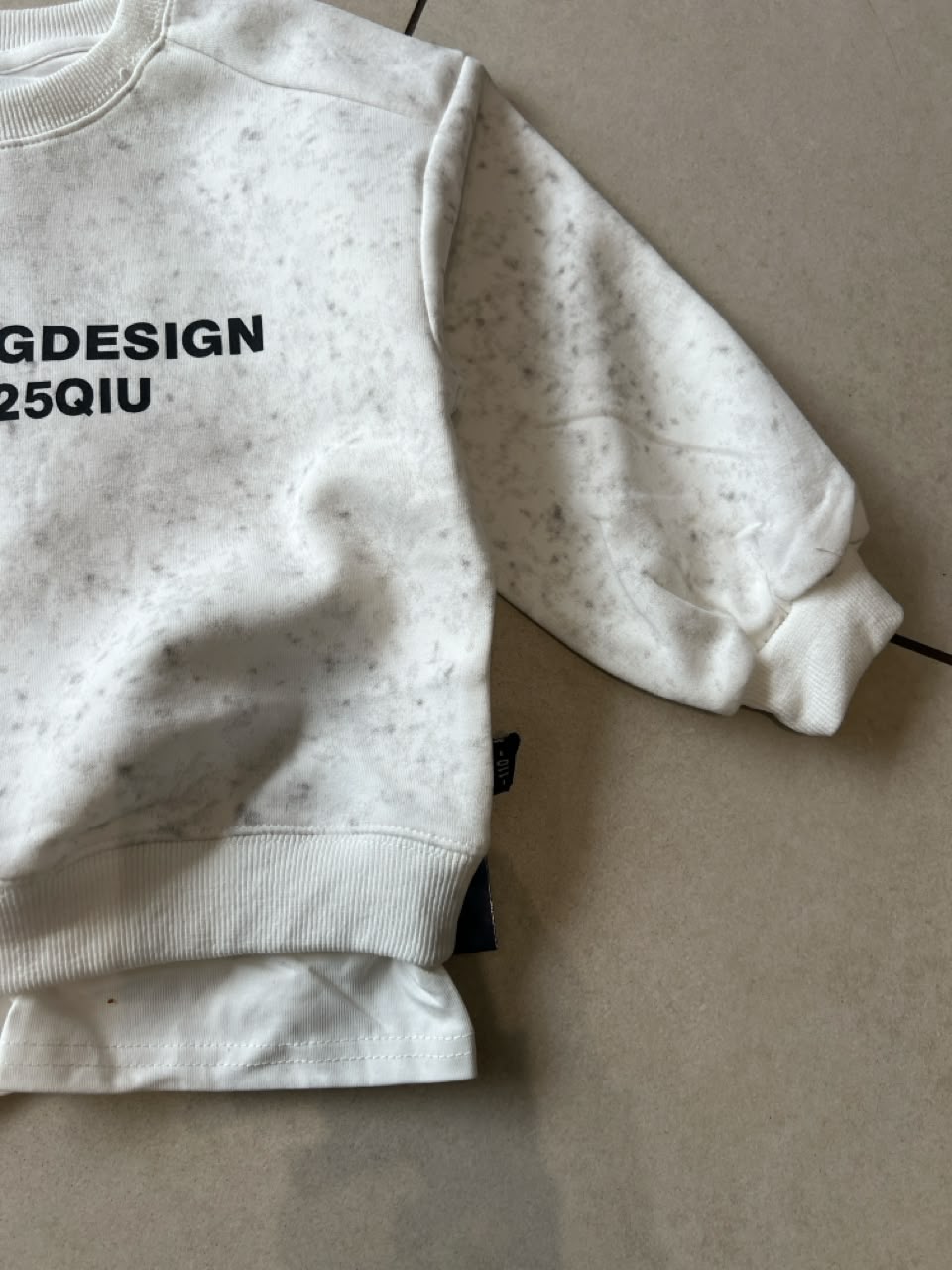 Everyday Crewneck Graphic Cotton T-Shirt for Kids | Ages 3–8, detail view, aataa kidd