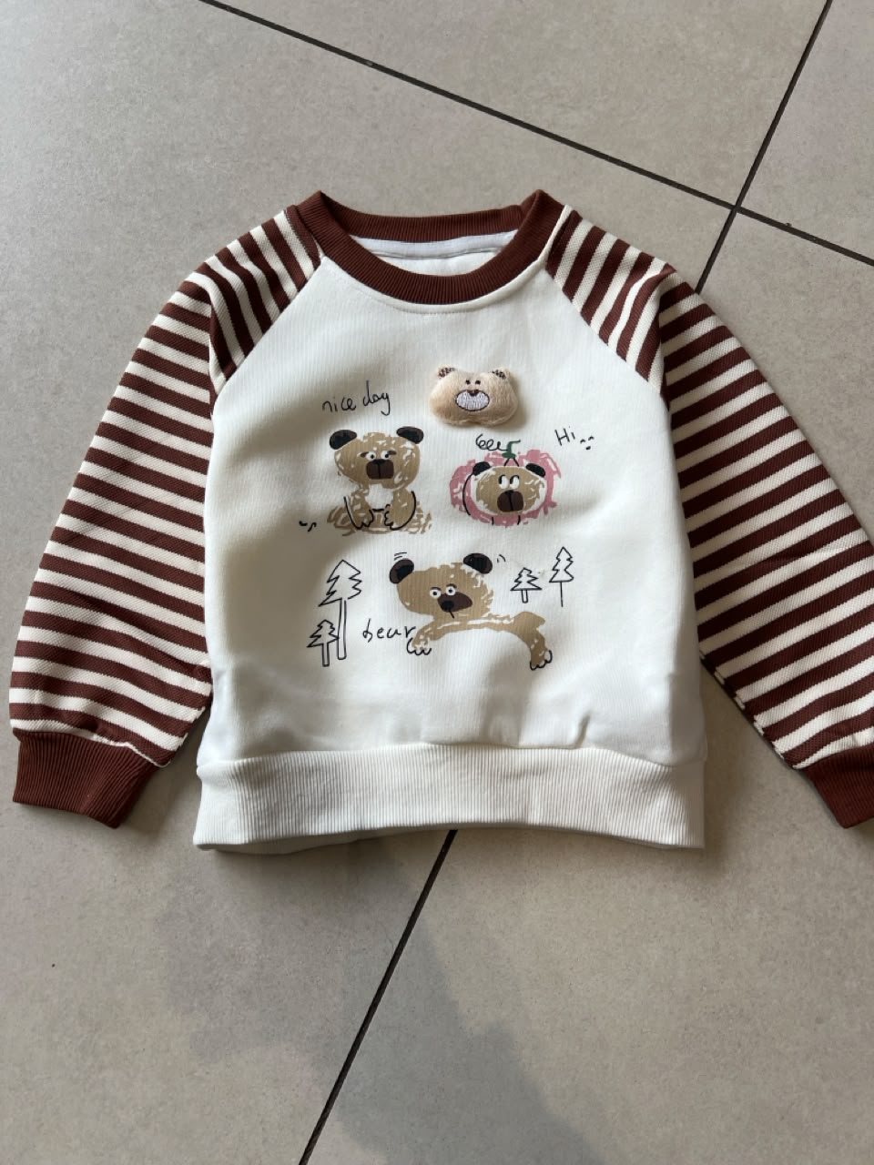 Everyday Crewneck Graphic Cotton T-Shirt for Kids | Ages 1–5, front view, aataa kidd