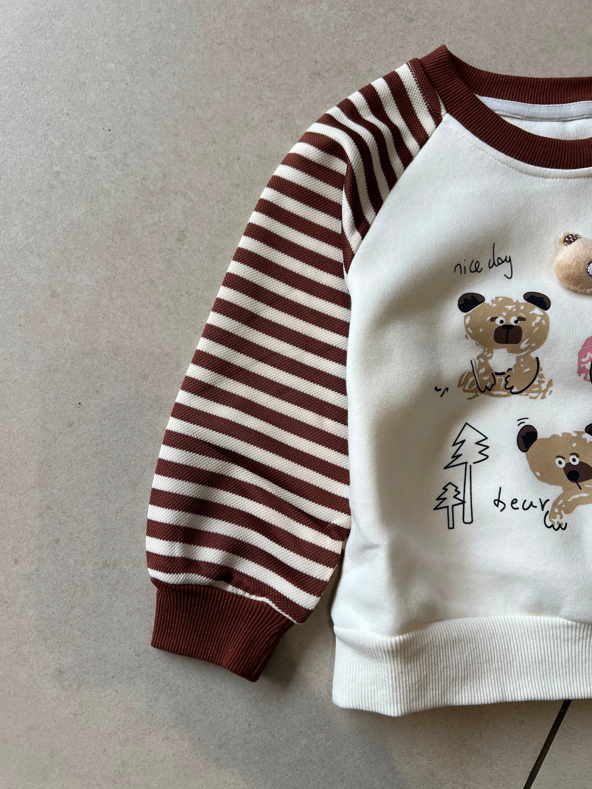 Everyday Crewneck Graphic Cotton T-Shirt for Kids | Ages 1–5, flat lay, aataa kidd