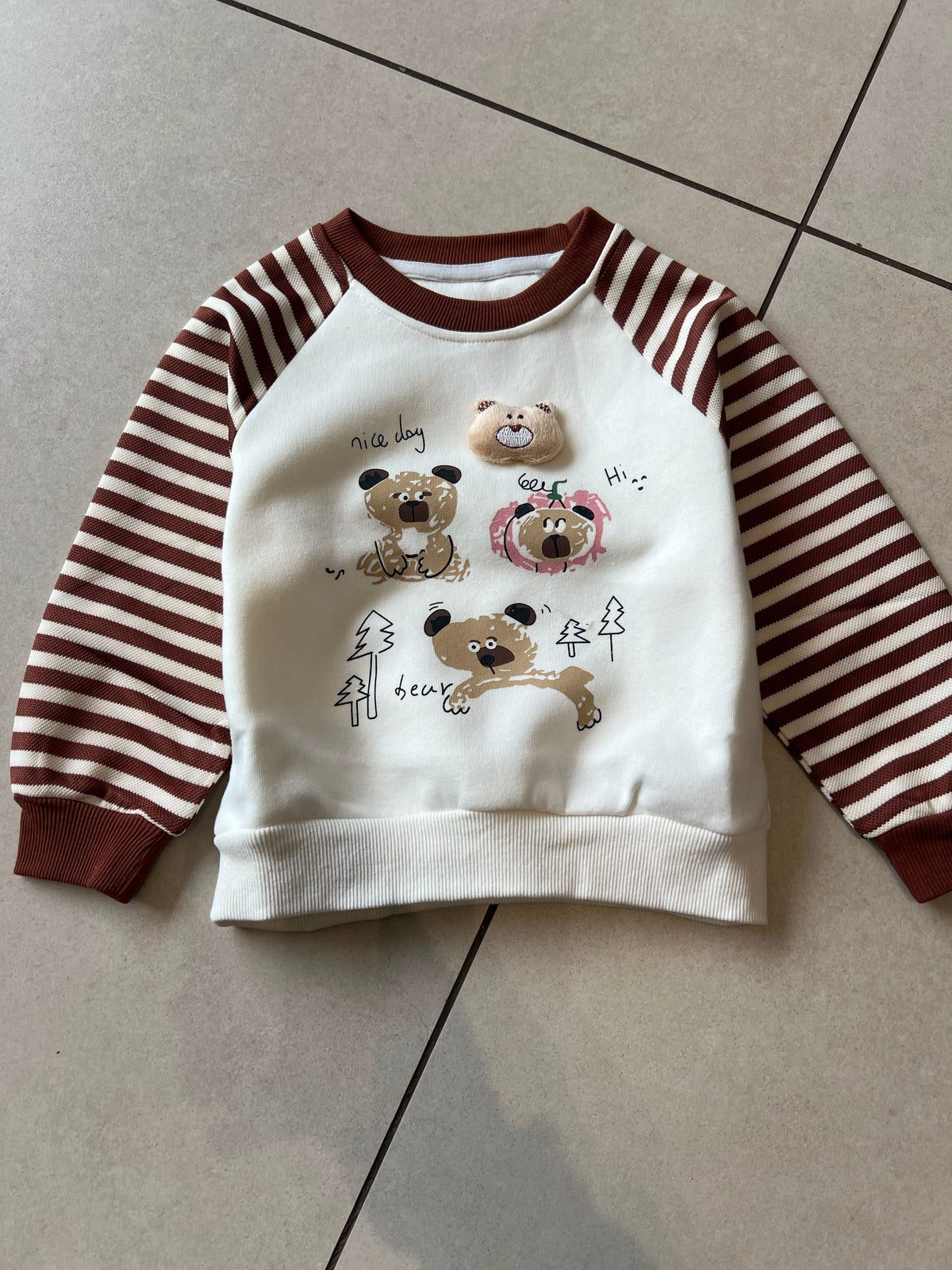 Everyday Crewneck Graphic Cotton T-Shirt for Kids | Ages 1–5, pocket detail, aataa kidd