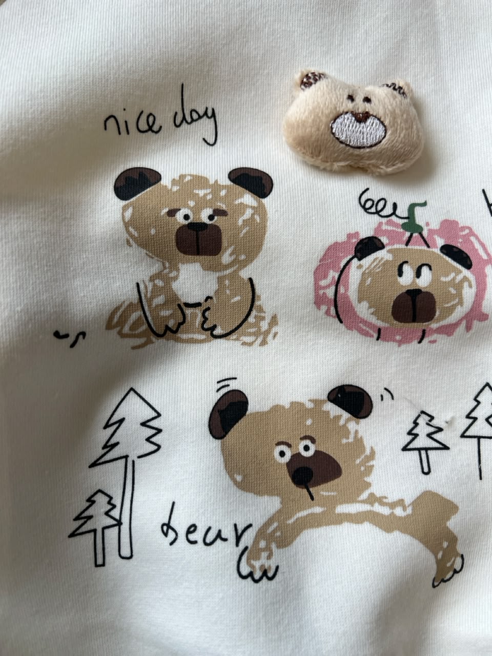 Everyday Crewneck Graphic Cotton T-Shirt for Kids | Ages 1–5, cuff detail, aataa kidd