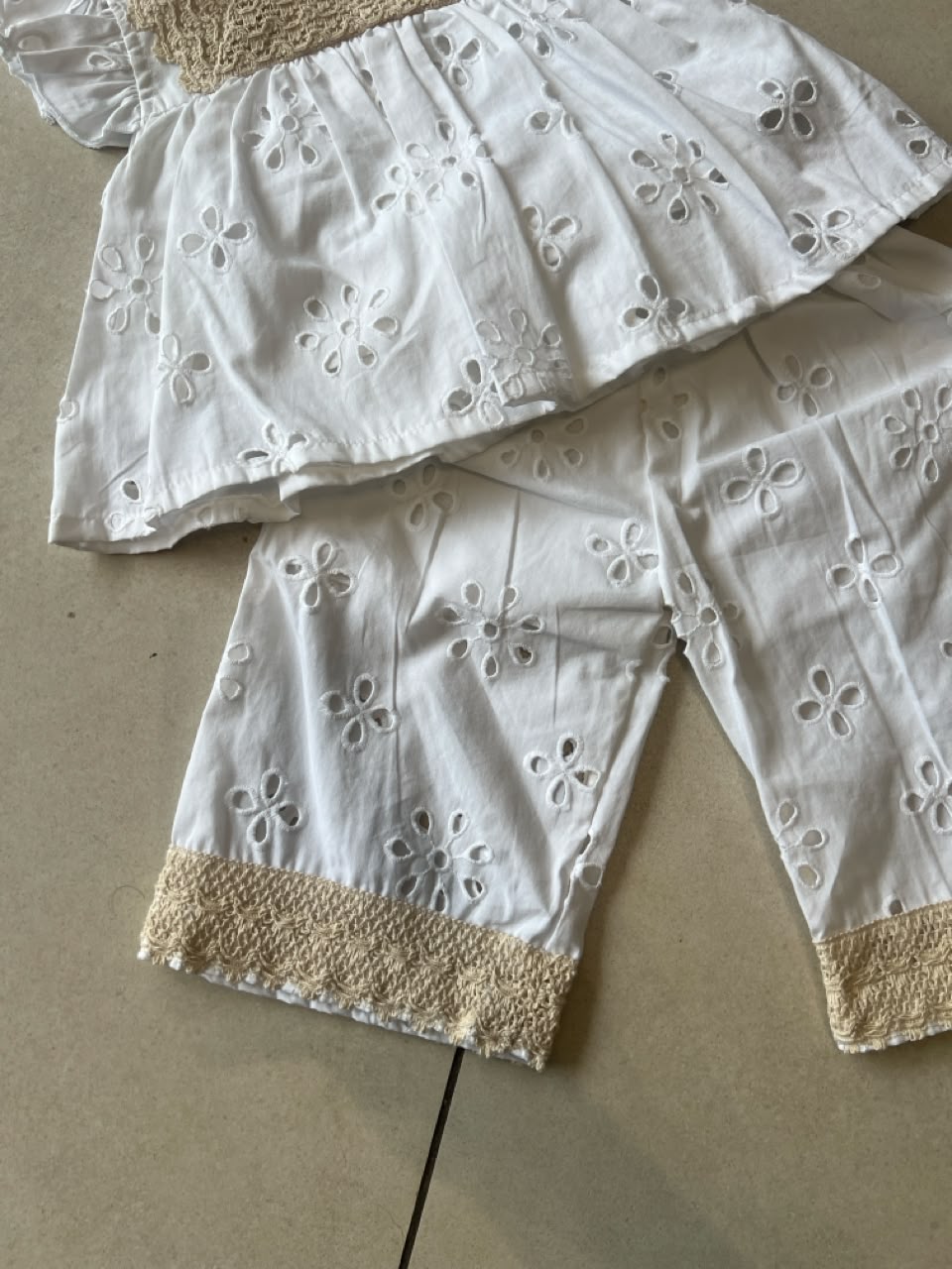 Everyday Two-Piece Outfit Set for Kids | Ages 1–3, close-up texture, aataa kidd