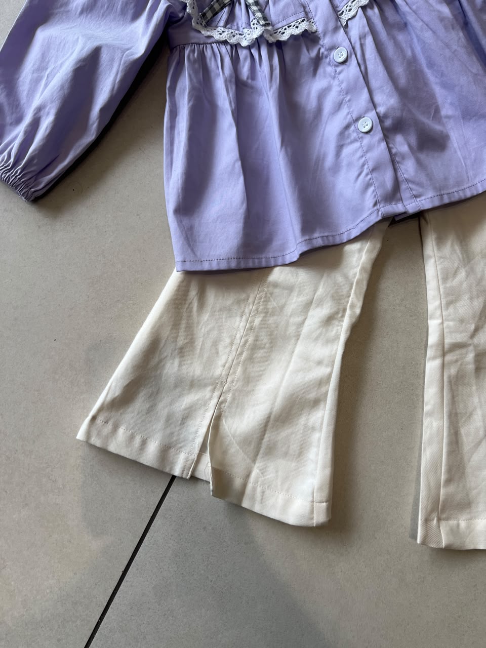Everyday Two-Piece Outfit Set for Kids | Ages 2–5, close-up texture, aataa kidd