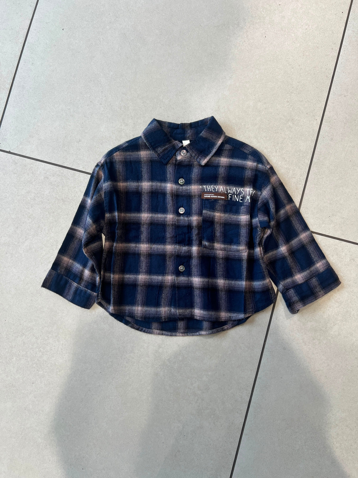Classic Button-Down Casual Shirt for Boys | Ages 1–6, flat lay, aataa kidd