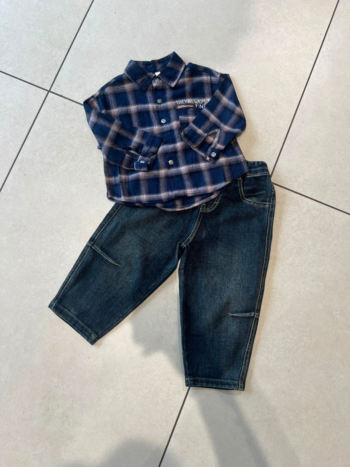 Classic Button-Down Casual Shirt for Boys | Ages 1–6, view 12, aataa kidd