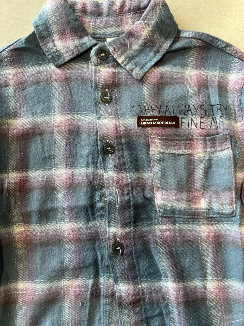 Classic Button-Down Casual Shirt for Boys | Ages 1–6, front view, aataa kidd