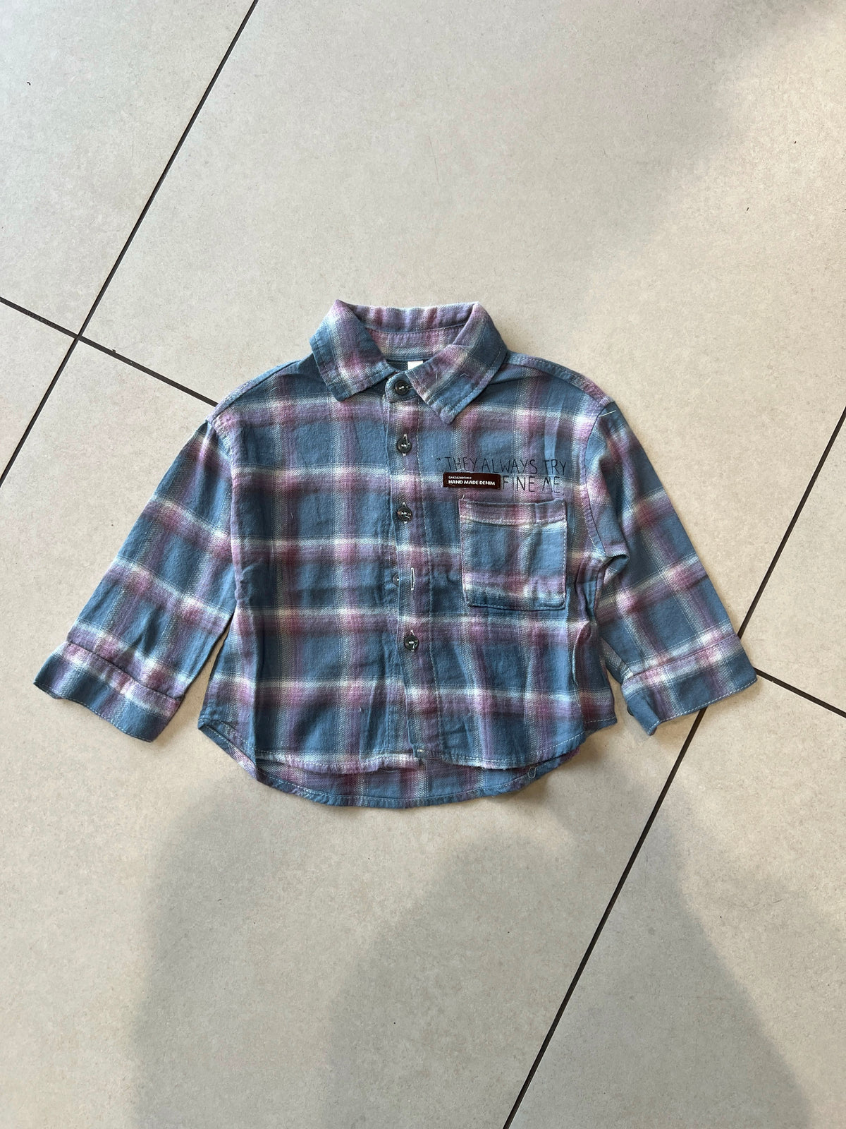 Classic Button-Down Casual Shirt for Boys | Ages 1–6, flat lay, aataa kidd