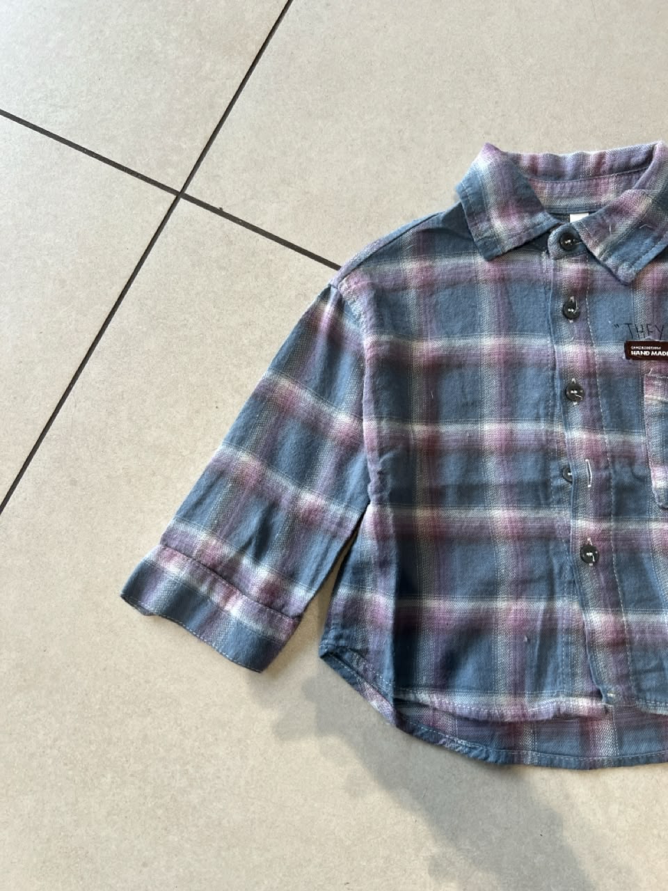 Classic Button-Down Casual Shirt for Boys | Ages 1–6, back view, aataa kidd
