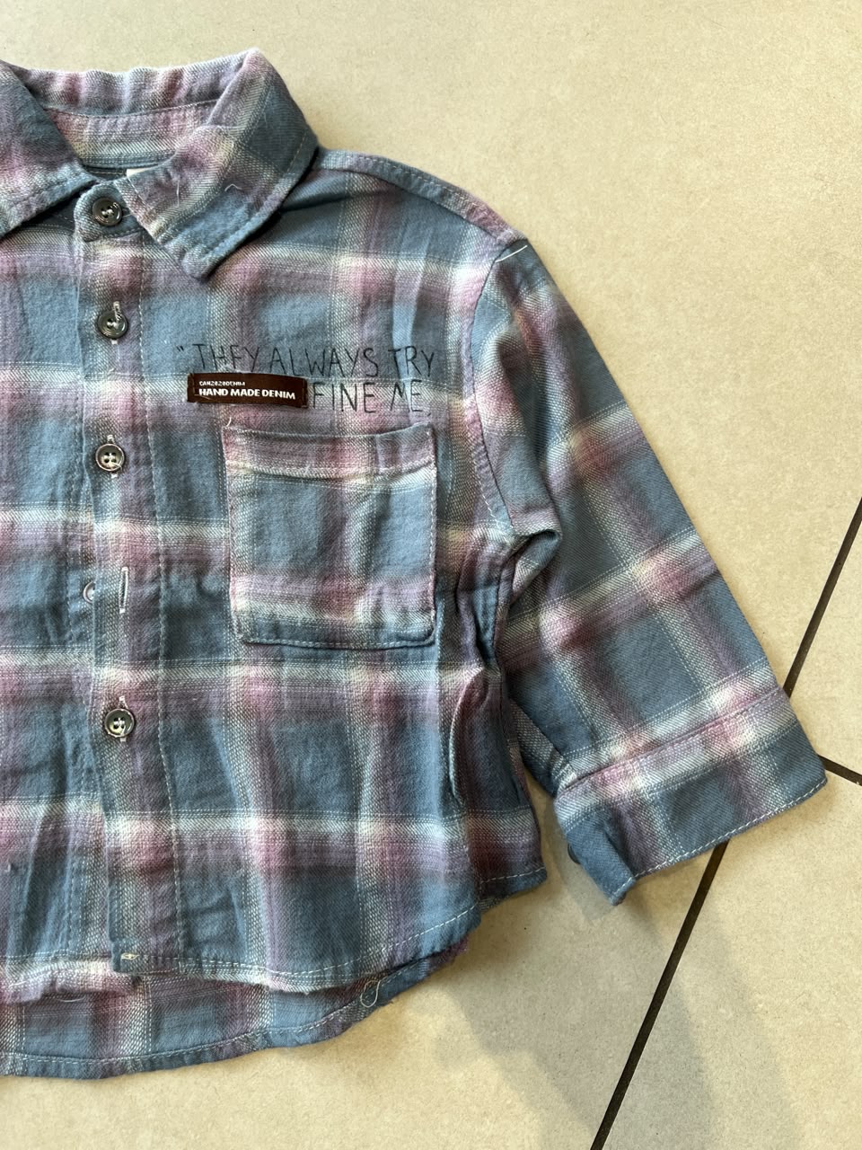 Classic Button-Down Casual Shirt for Boys | Ages 1–6, detail view, aataa kidd
