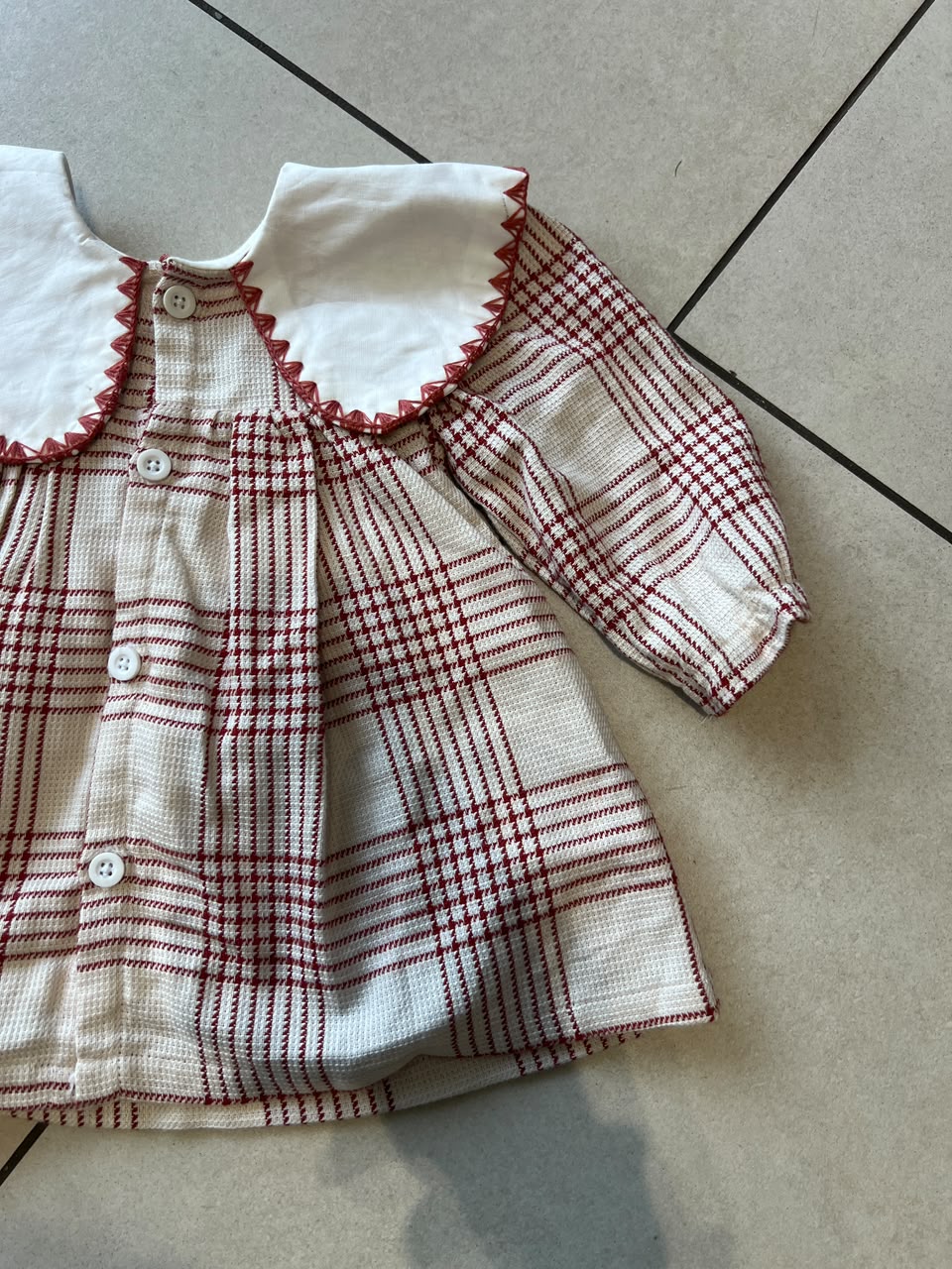 Casual Cotton Tiered Frock for Girls | Ages 1–9, detail view, aataa kidd
