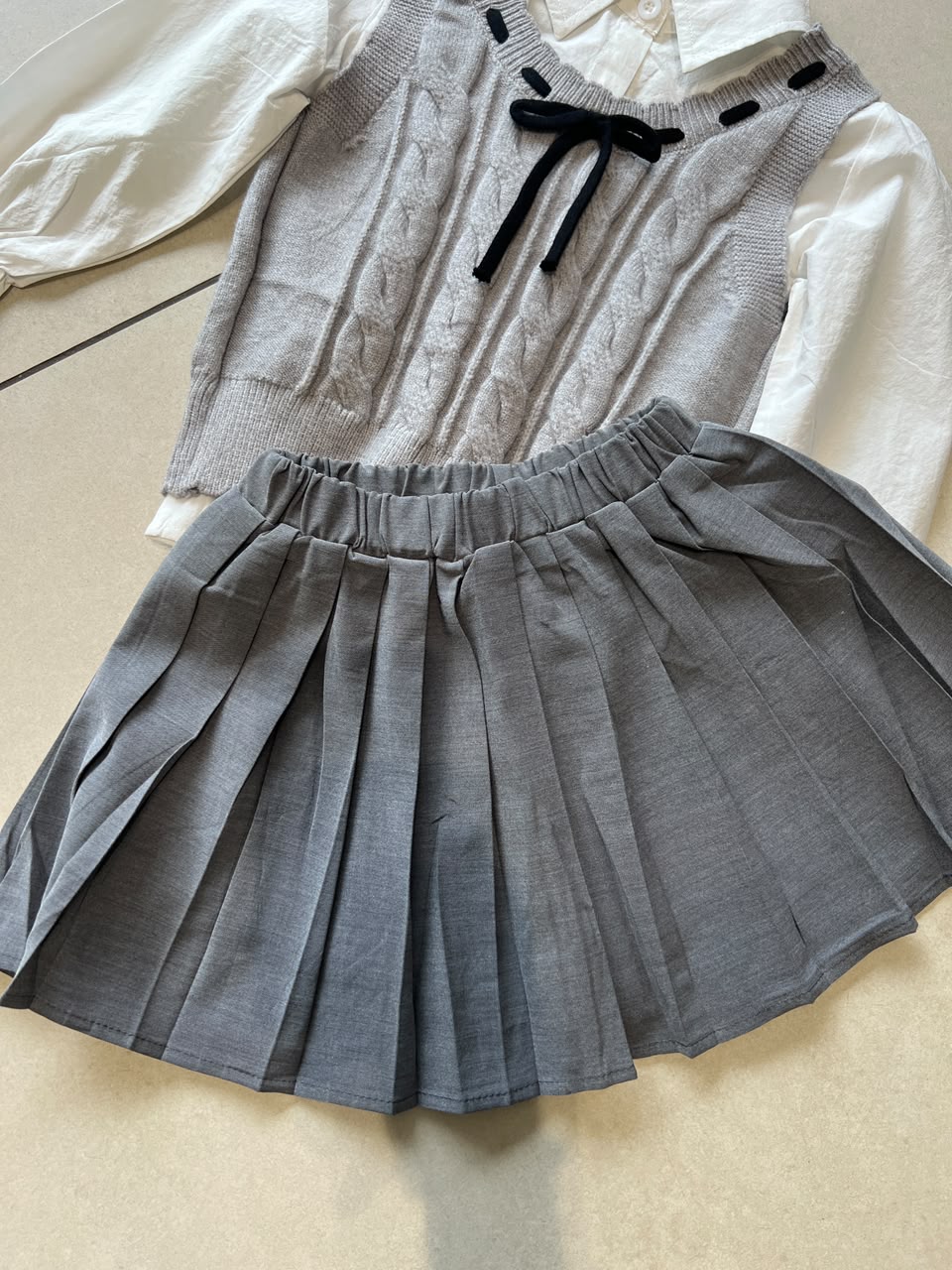 Coordinated Top and Bottom Casual Set for Girls | Ages 3–6, detail view, aataa kidd