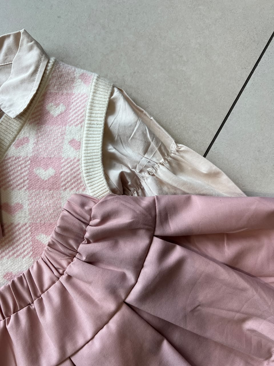 Coordinated Top and Bottom Casual Set for Girls | Ages 4–5, detail view, aataa kidd