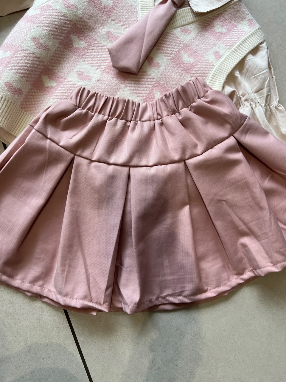Coordinated Top and Bottom Casual Set for Girls | Ages 4–5, close-up texture, aataa kidd