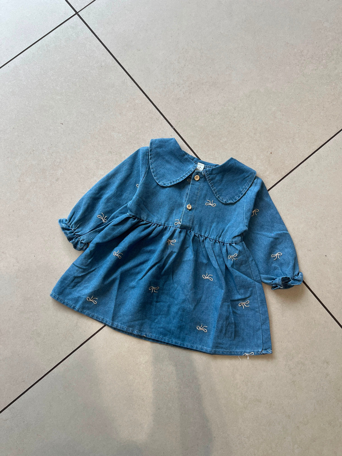 Casual Cotton Tiered Frock for Girls | Ages 1–6, flat lay, aataa kidd