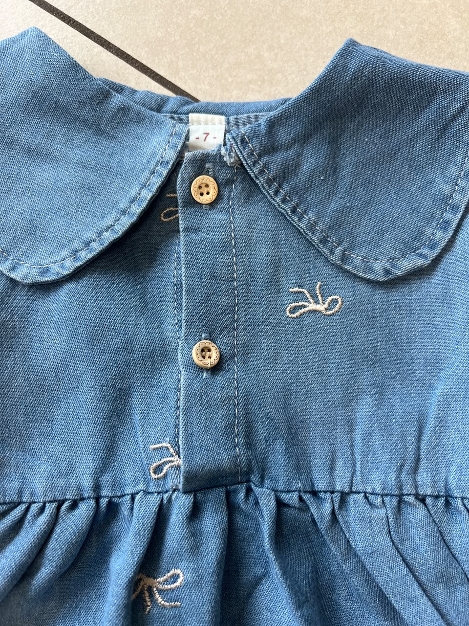 Casual Cotton Tiered Frock for Girls | Ages 1–6, back view, aataa kidd